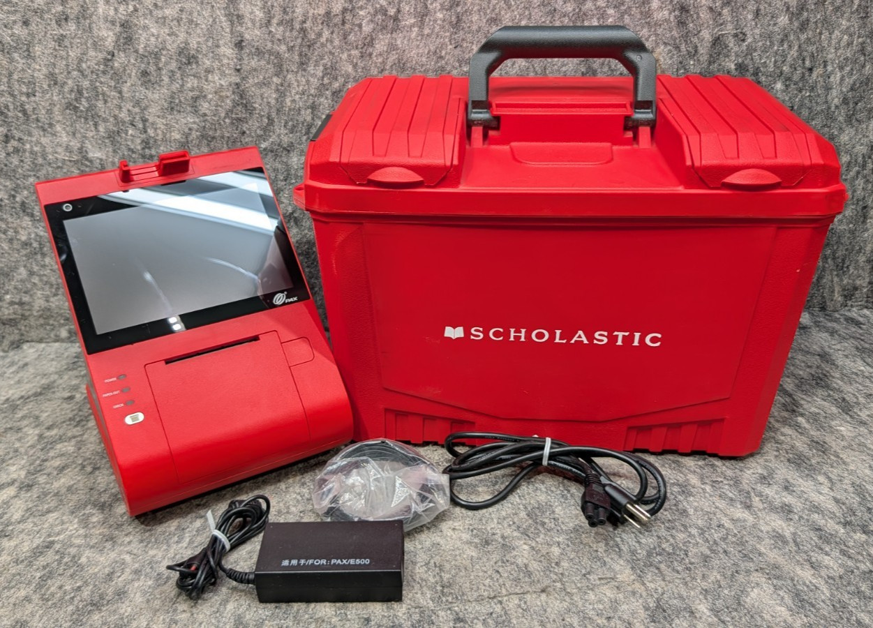 PAX E500 Smart POS Terminal – Scholastic Branded – Powers On