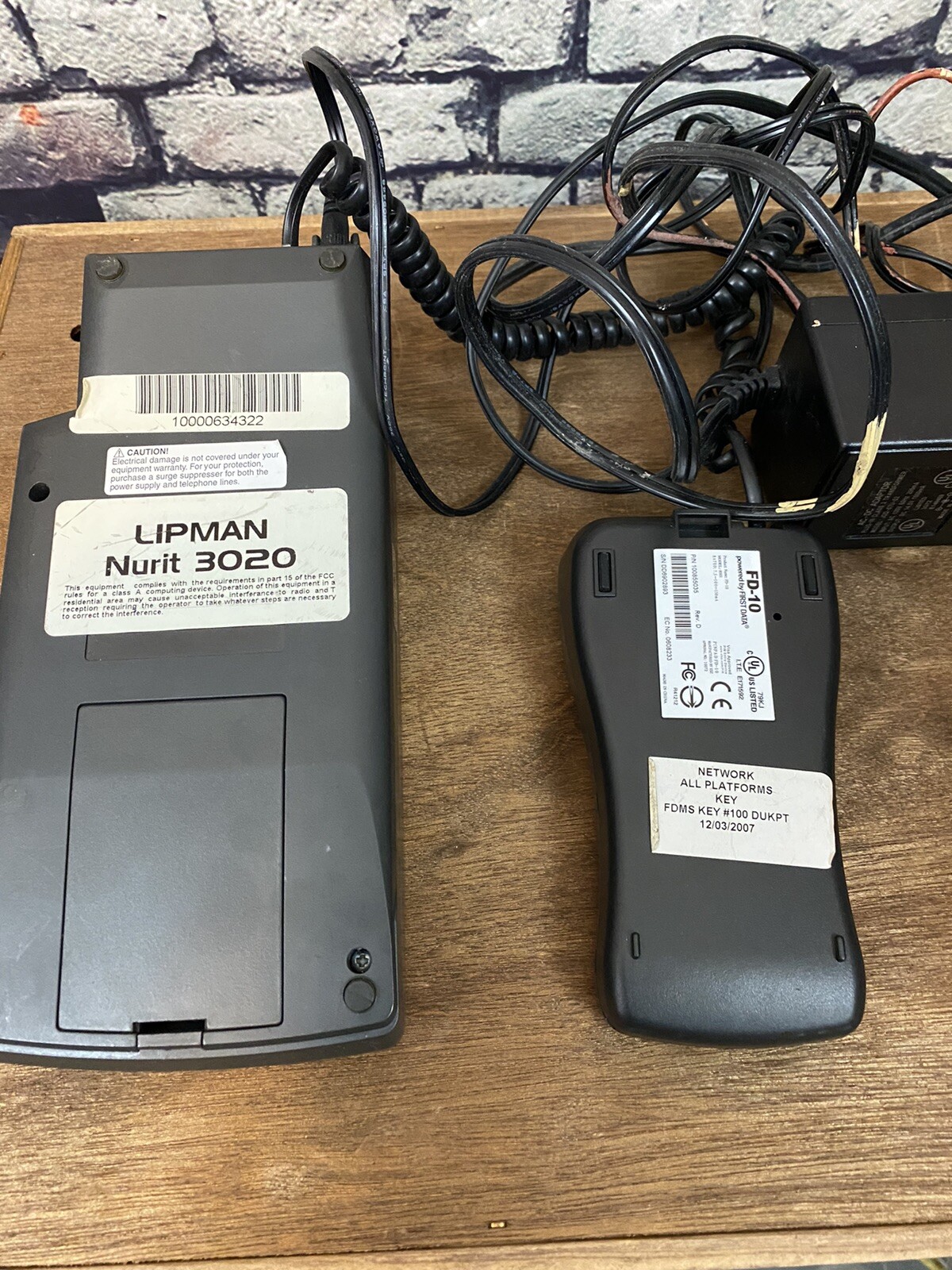 Lipman Nurit 3020 Countertop Payment Solutions Credit Card Processor UNTESTED