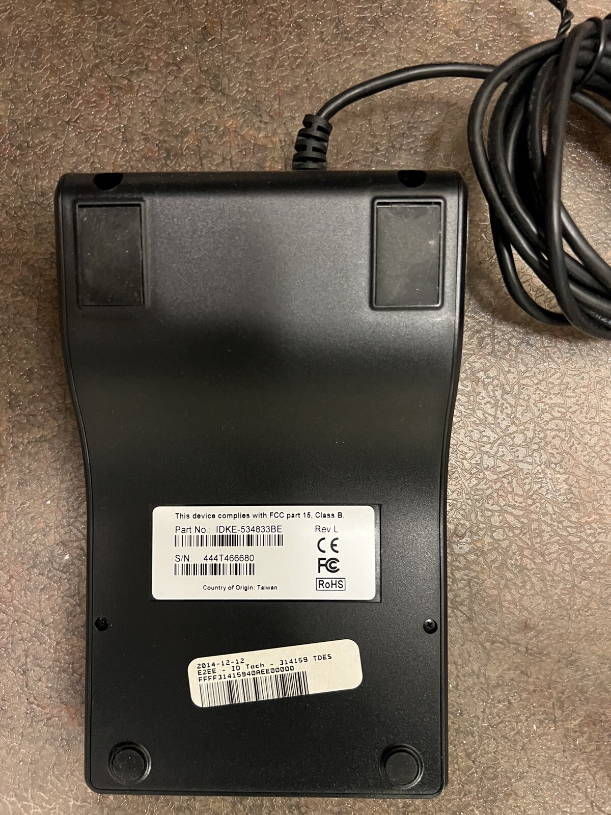 IDTECH Secure Key Card Reader M130 w/ Magstripe Reader IDKE-534833BE USB
