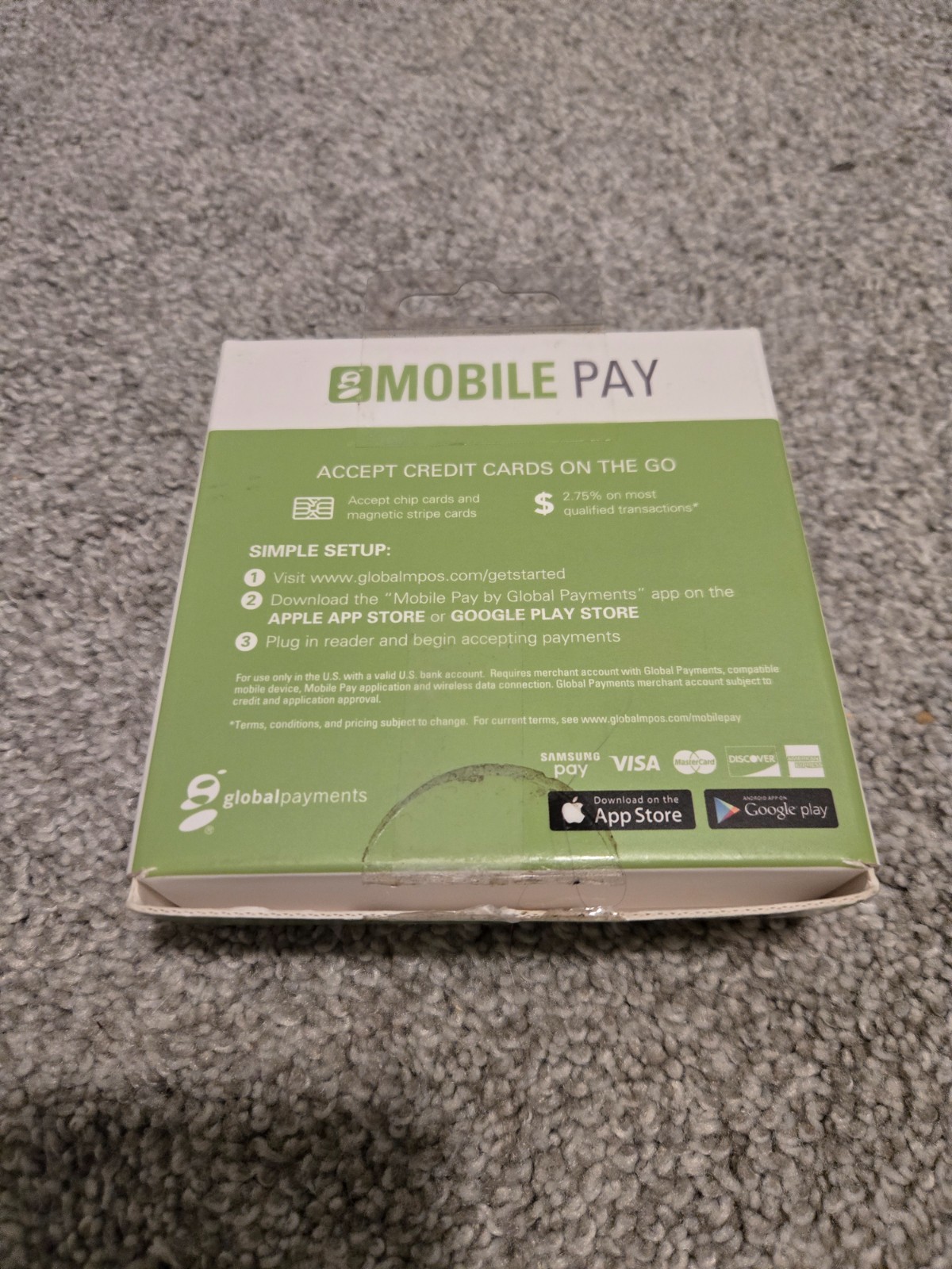 GP mobile pay Credit Card Reader for IPhone and Android