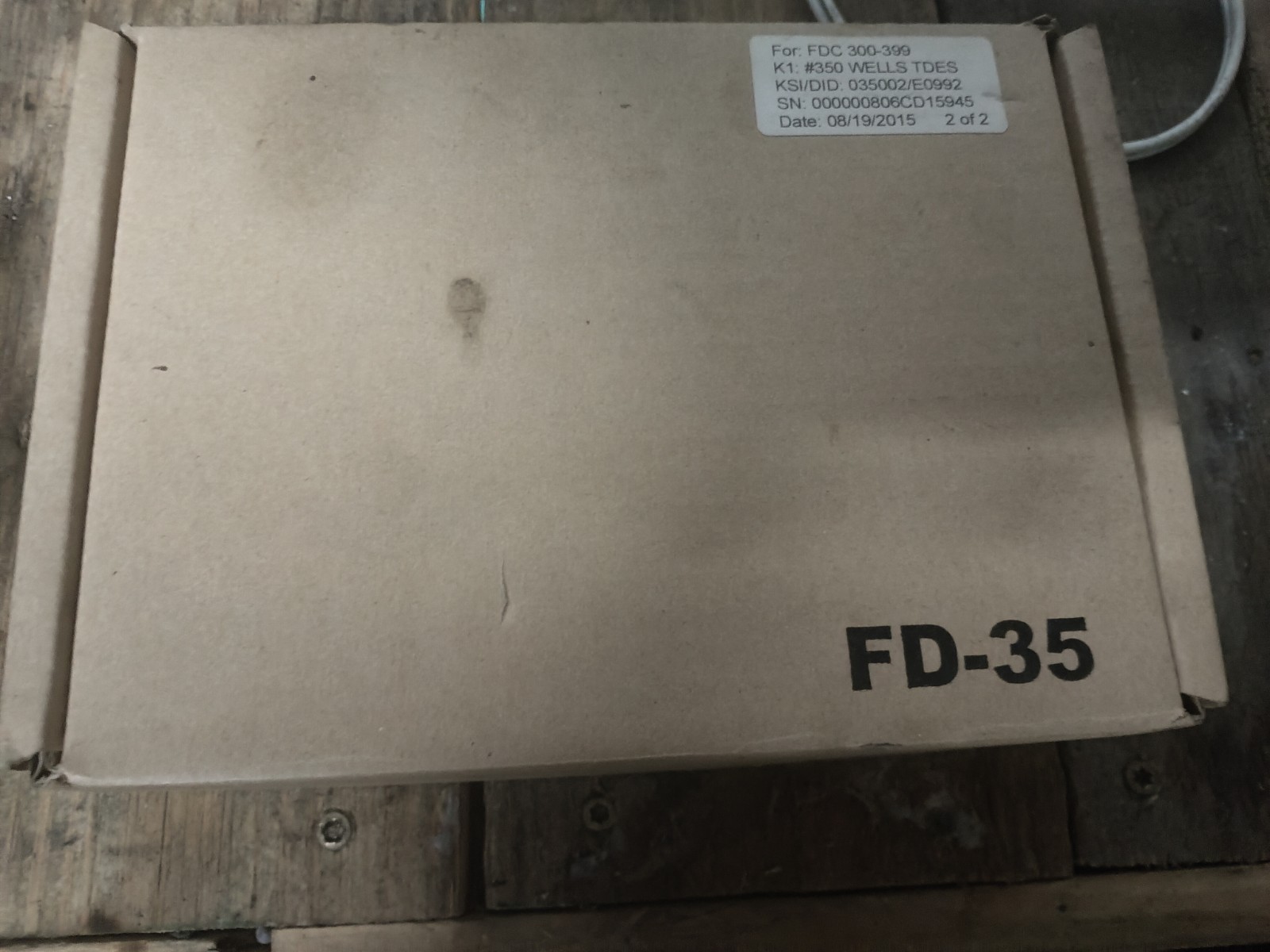 First Data FD-35 Pin Pad Credit Card Reader USB powered WORKING
