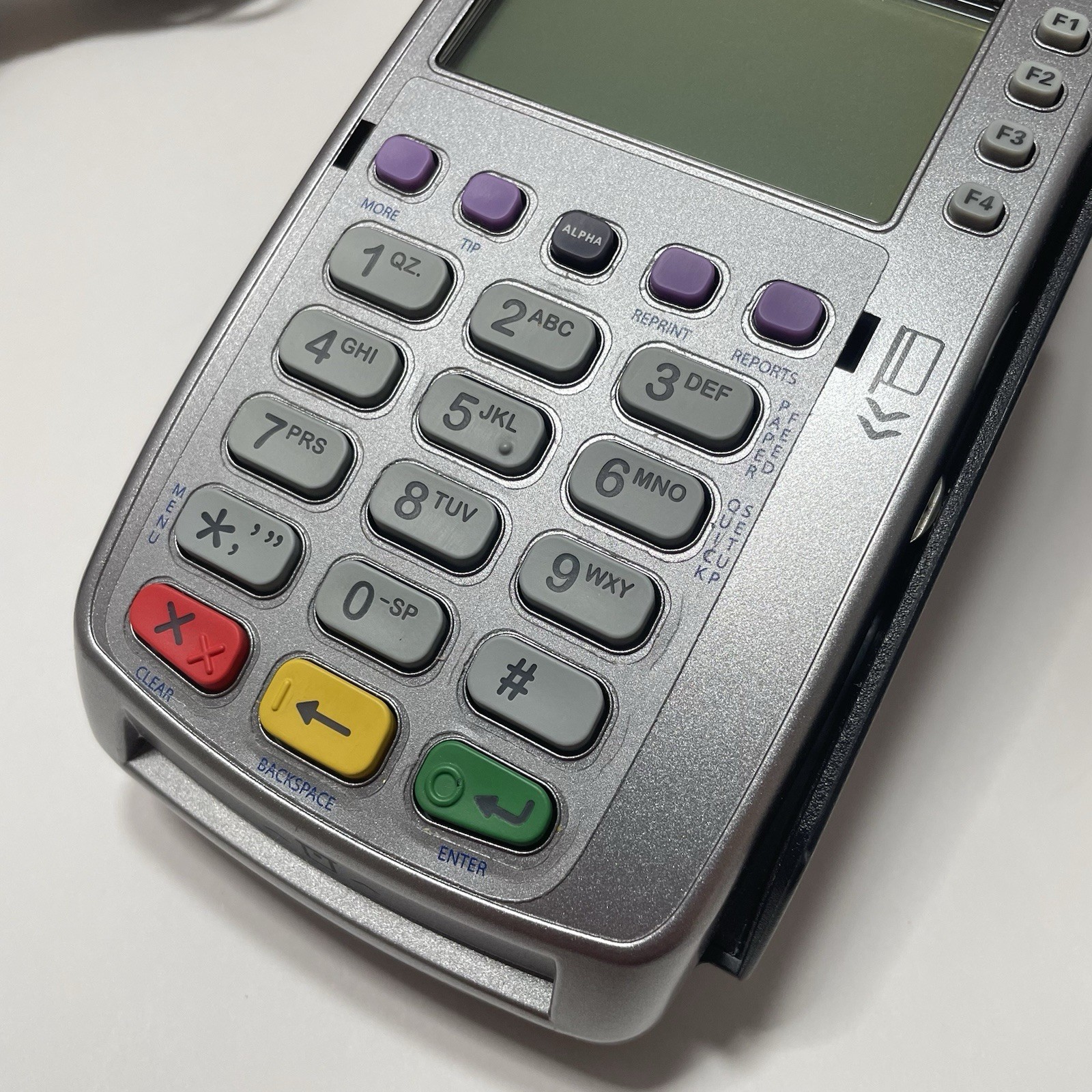 VERIFONE VX520 M252-653-A3-NAA-3 ELAVON EMV NFC TERMINAL W/ POWER SUPPLY