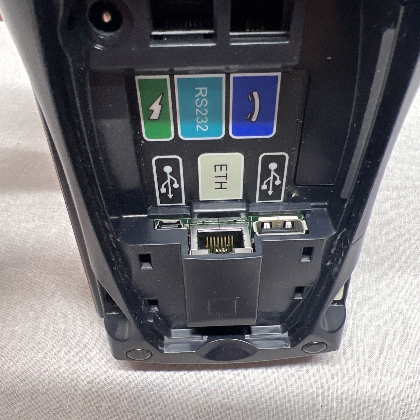 VeriFone VX 520 VX520 Credit Card Machine Ethernet Chip Reader No Power Adapter
