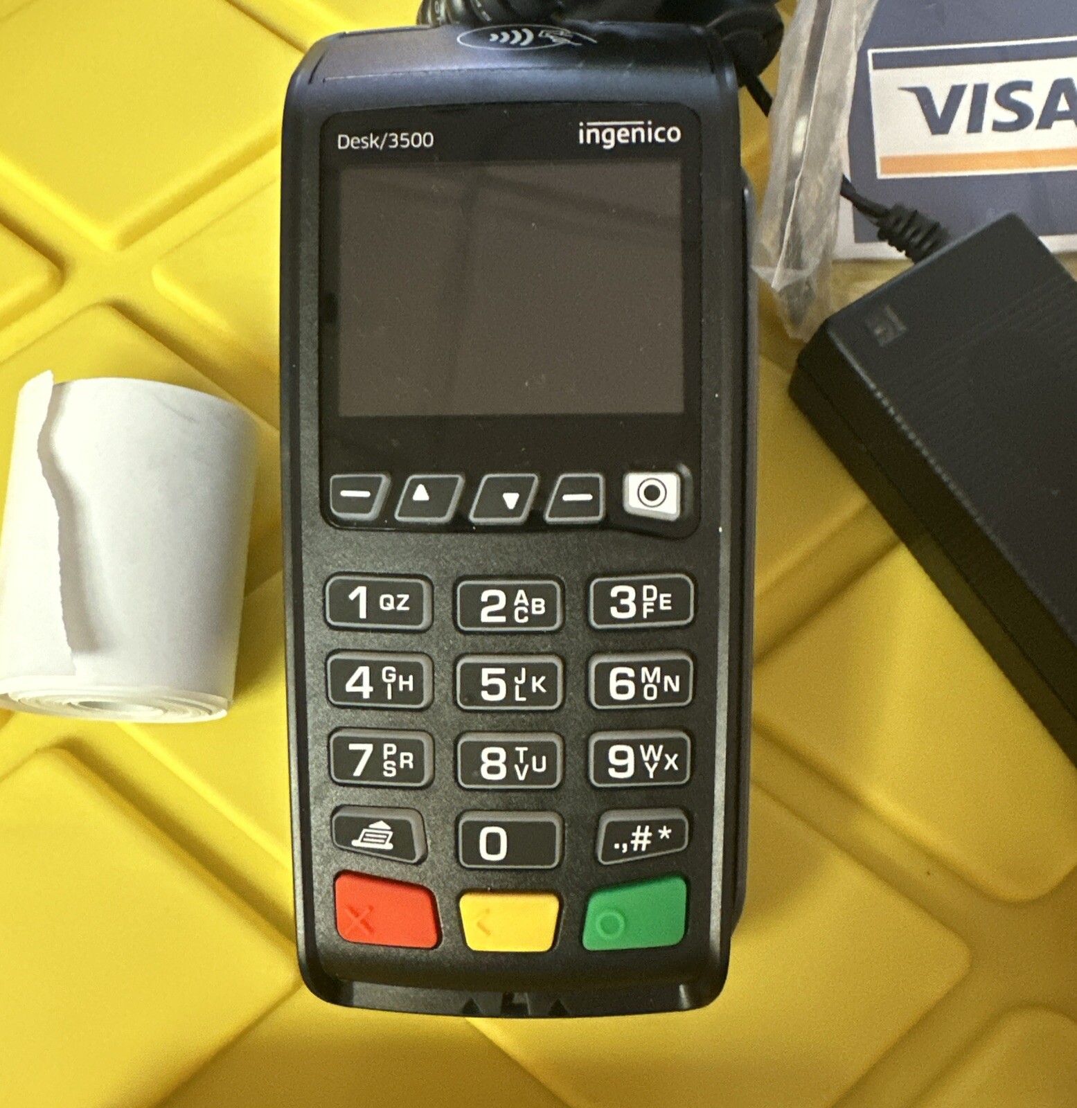 Ingenico Desk/3500 POS WiFi Credit Card Reader Payment Terminal-As Is