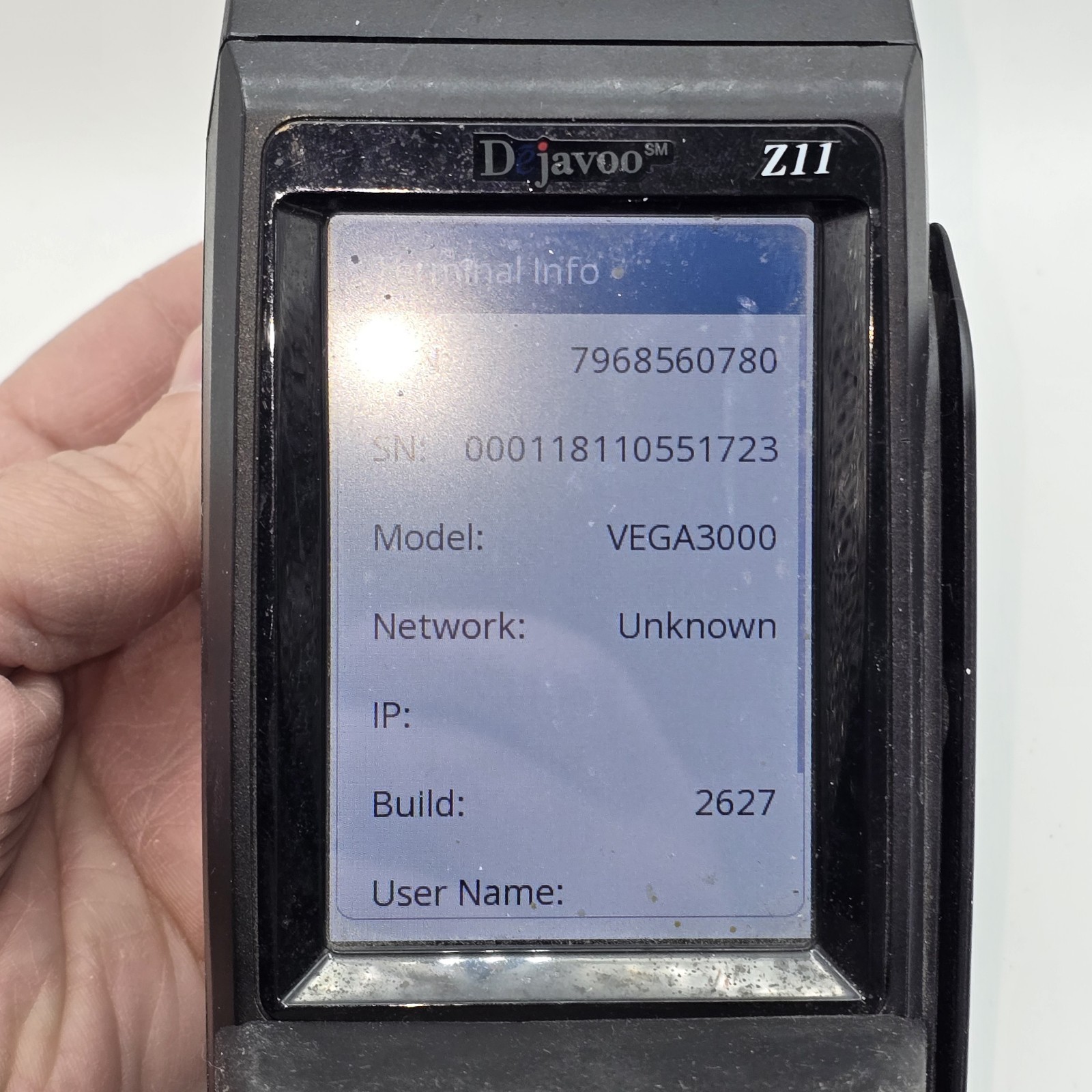 DEJAVOO Z11 VEGA3000 Credit and Debit Card Terminal