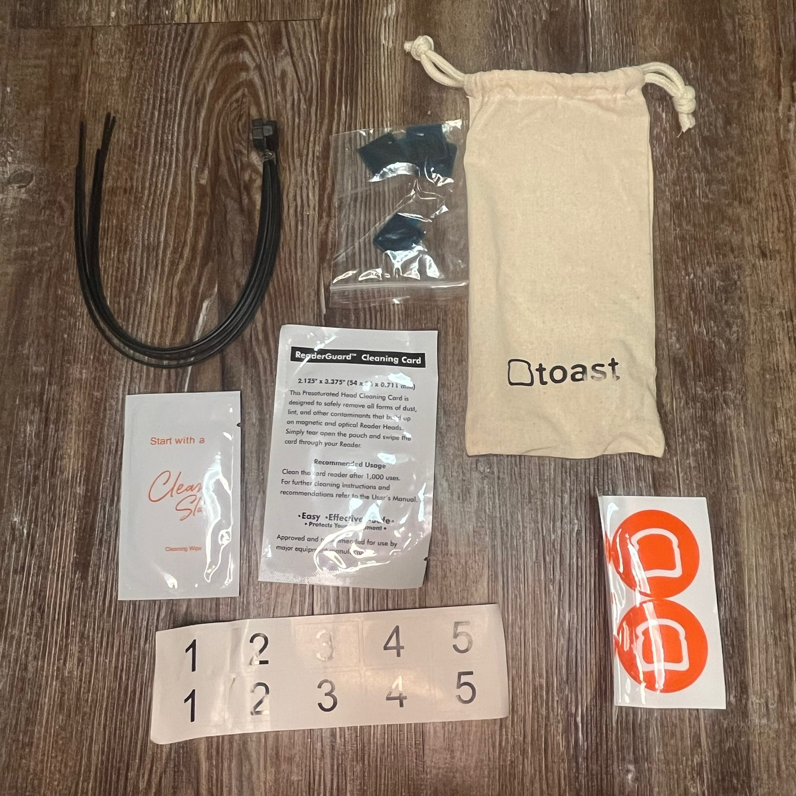 Toast Card Reader Cleaner Terminal Cleaning Cards Bag ReaderGuard No Screwdriver