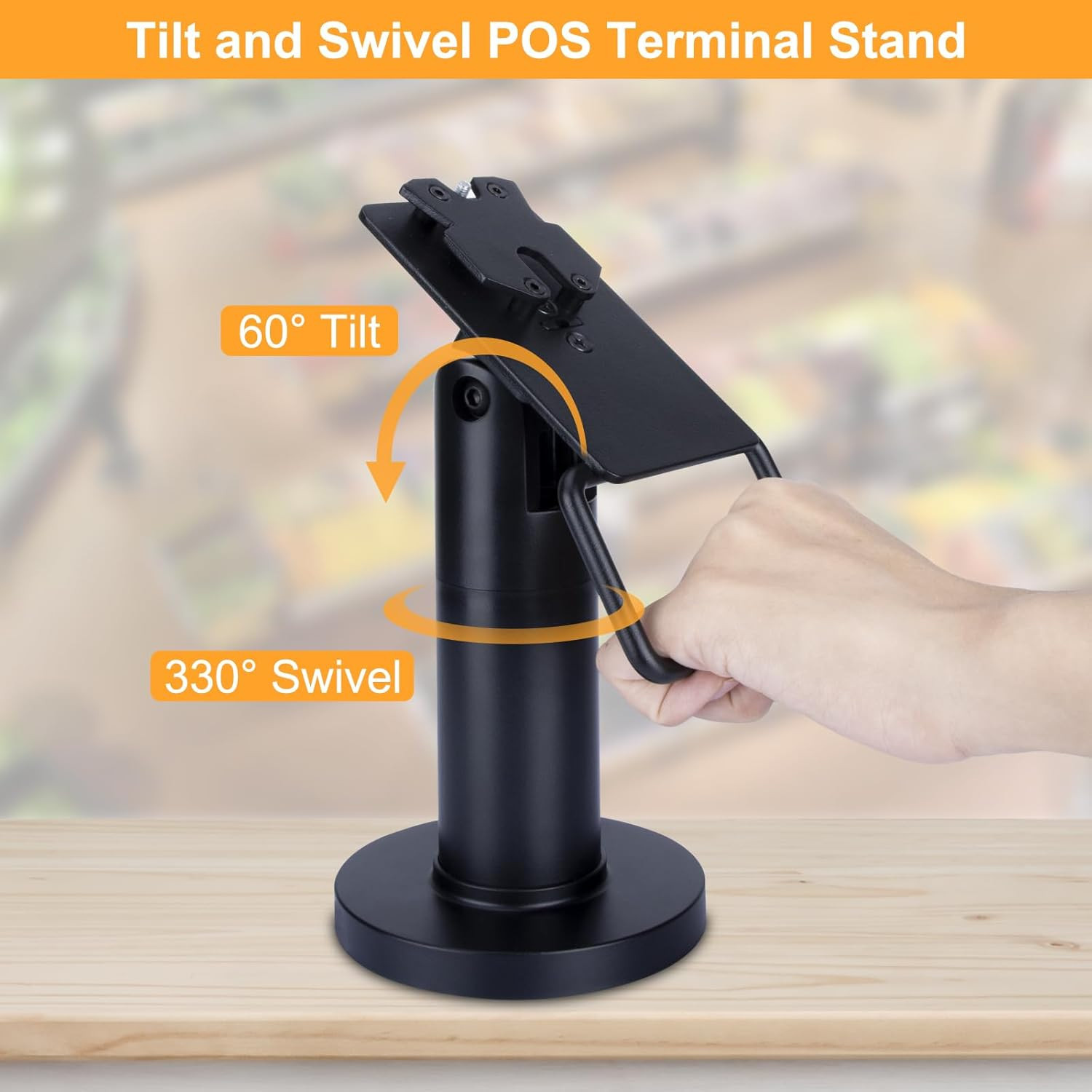POS Terminal Stand for Ingenico Lane/3000/3600/7000/8000, Point of Sale Square C