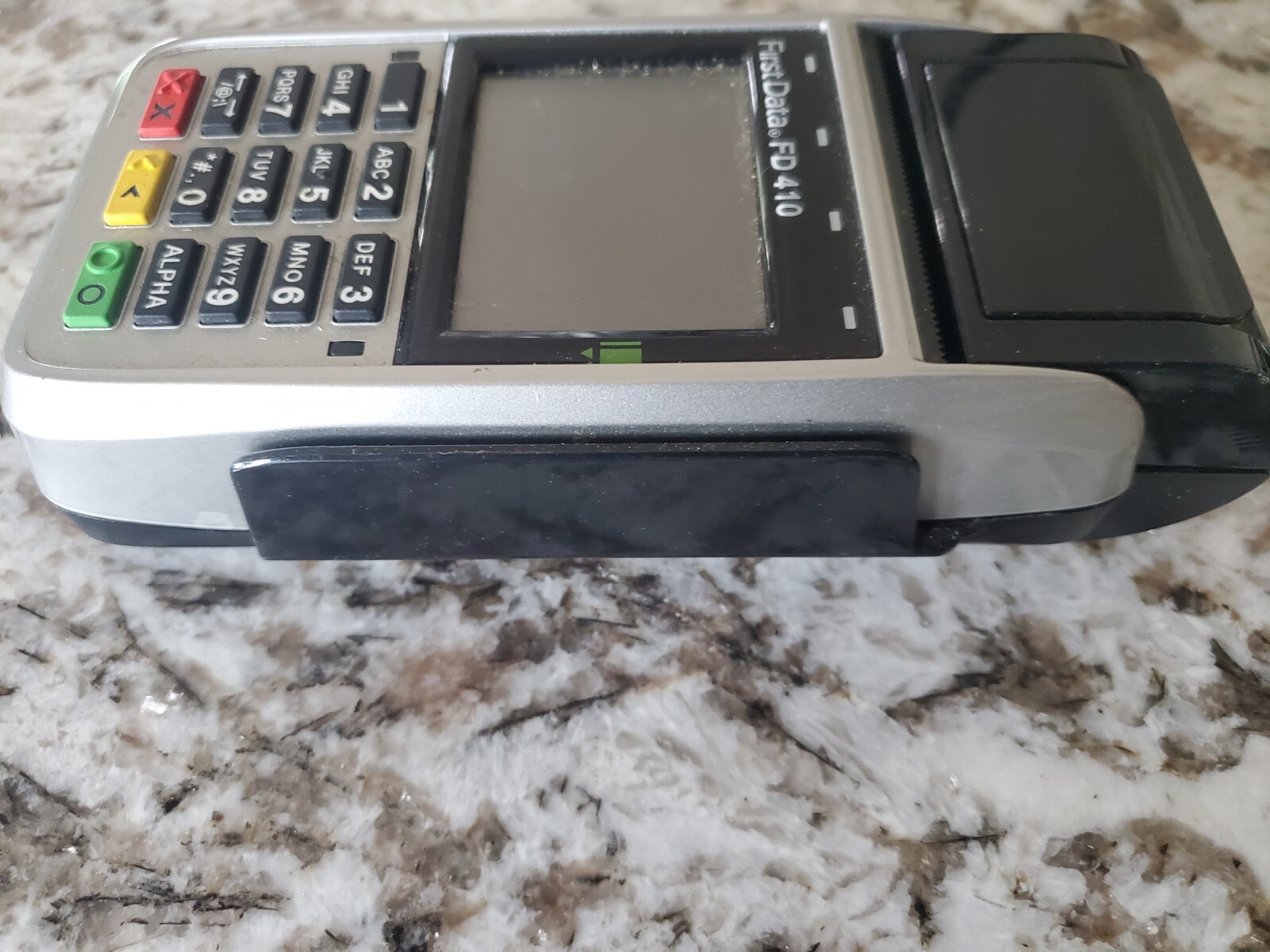 First Data FD-410 Credit Card Machine w/ Power Supply