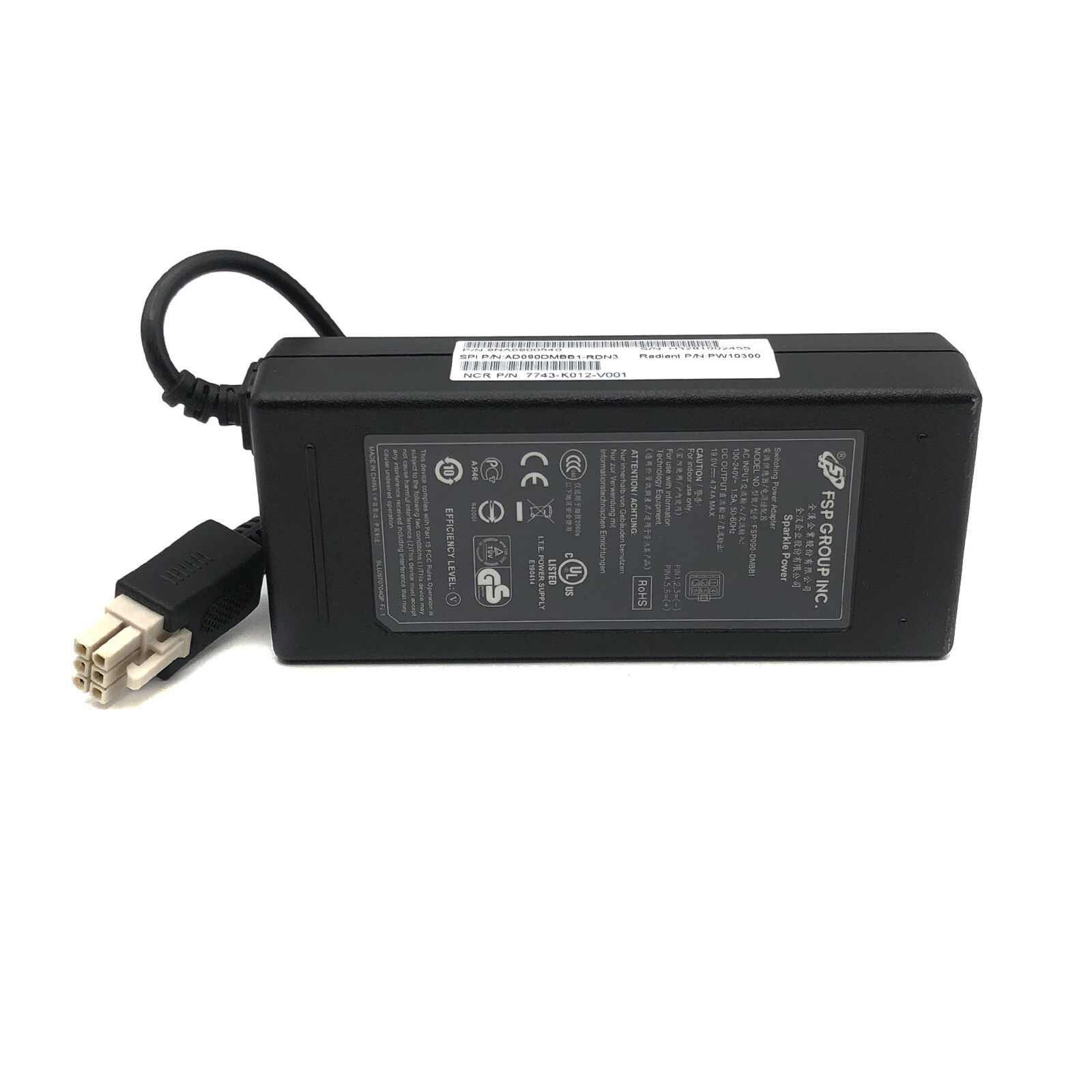 Lot of 25 Genuine 90W FSP 6-Pin AC Adapter NCR Power Supply 19V 4.74A w/P.Cord