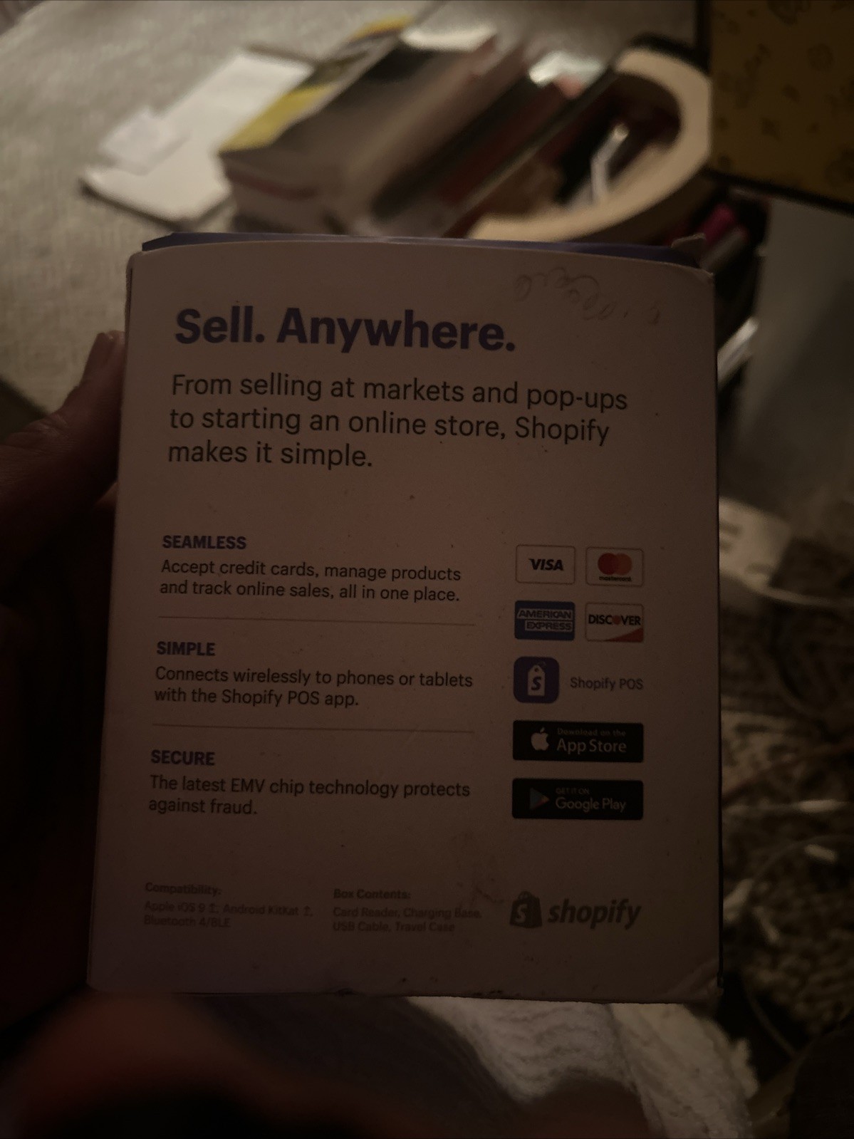 Shopify Chip & Swipe Reader – White (8541732075)