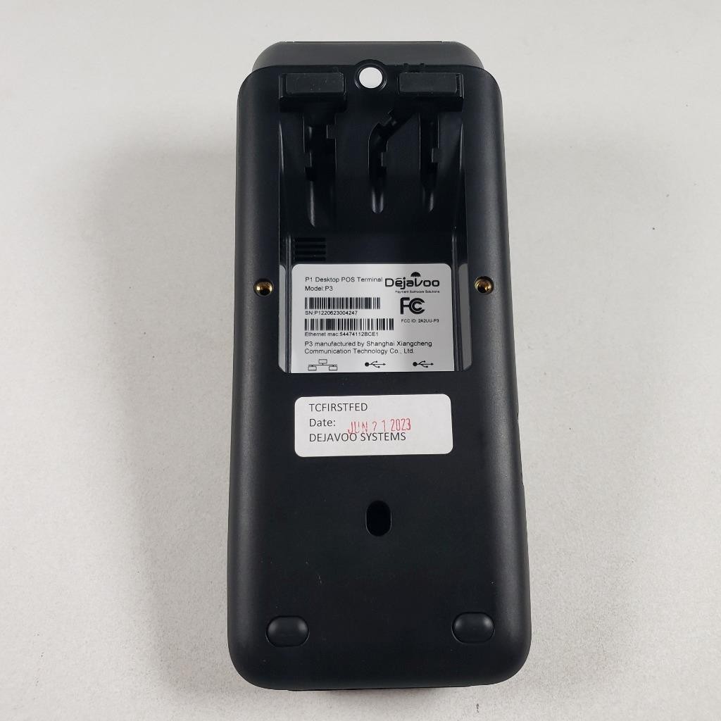 Dejavoo P1 Model P3 Desktop POS Credit Card Terminal