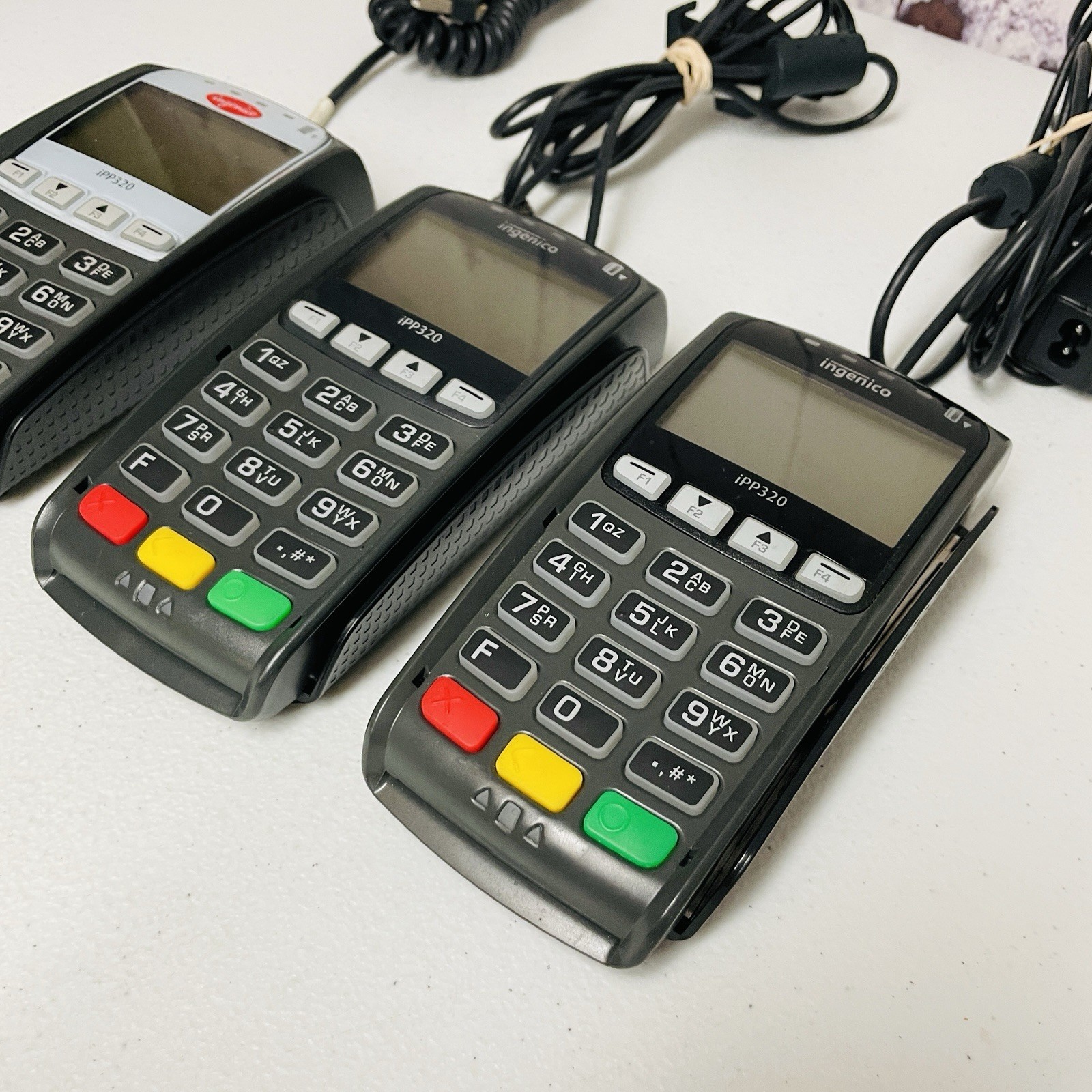 3 Ingenico IPP320 Payment Credit Card Terminal With Cord Lot