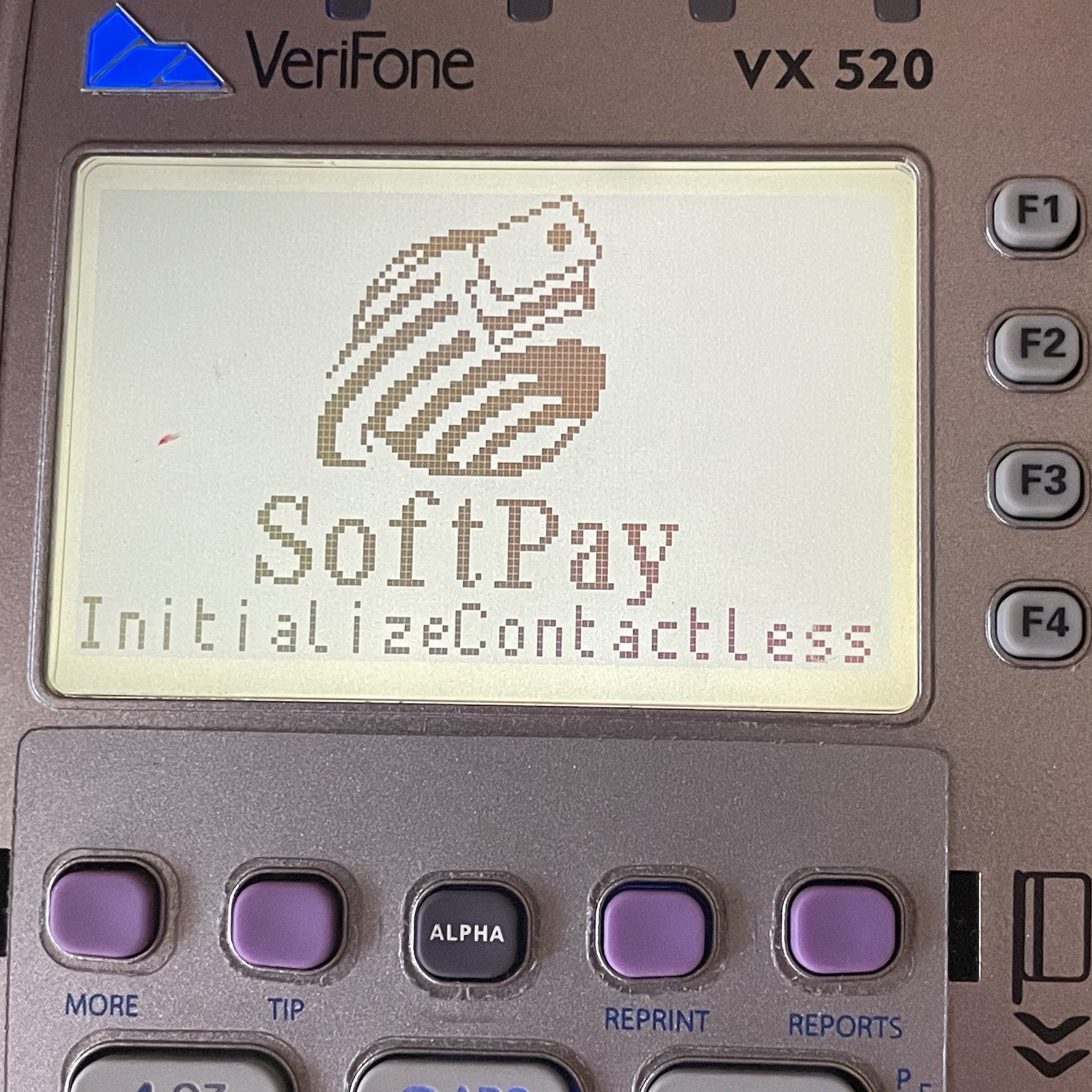 VERIFONE VX520 M252-653-A3-NAA-3 ELAVON EMV NFC TERMINAL W/ POWER SUPPLY
