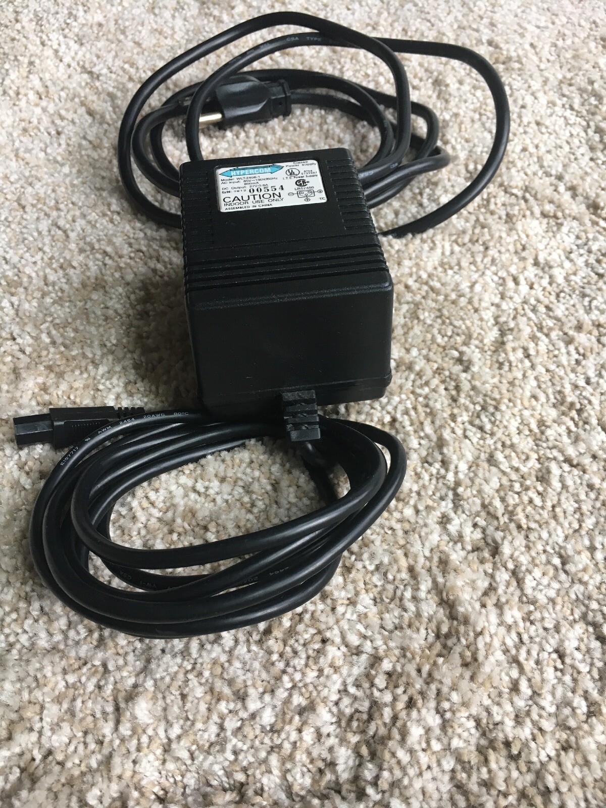 Hypercom OEM WLT-2408-1 Power Supply DC Output 27V 0.8A Credit Card