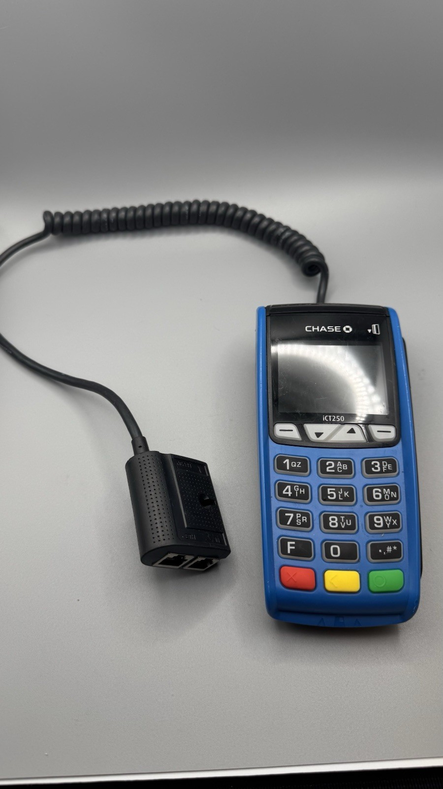 Ingenico iCT250 Chase Credit Card Terminal w/ Ethernet Module | Untested