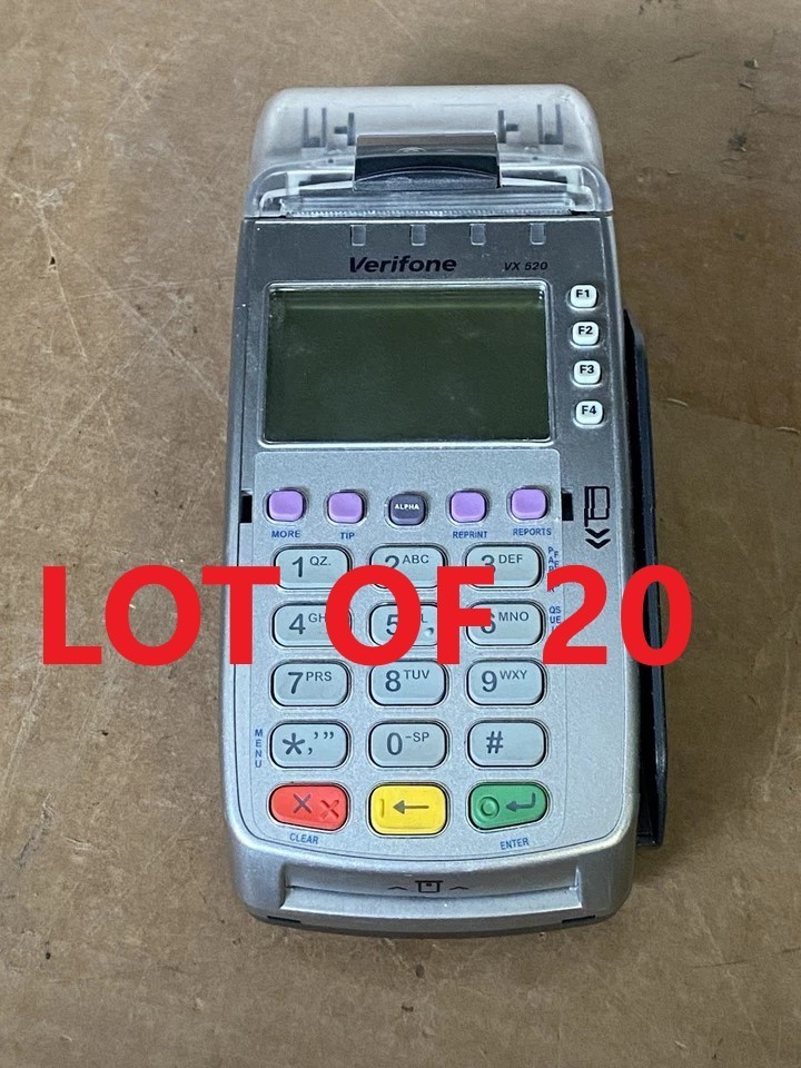 Lot Of 20 Genuine Verifone VX520 CTLS Card Terminal Machine M252-653-A3-NAA-3