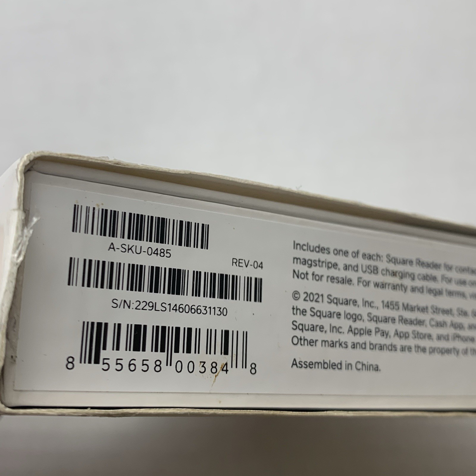 Square A-SKU-0485 Credit Card Reader New