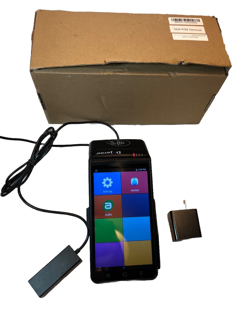 Dejavoo WizarPOS Q2 Smart POS Terminal W/ Box. Untested.