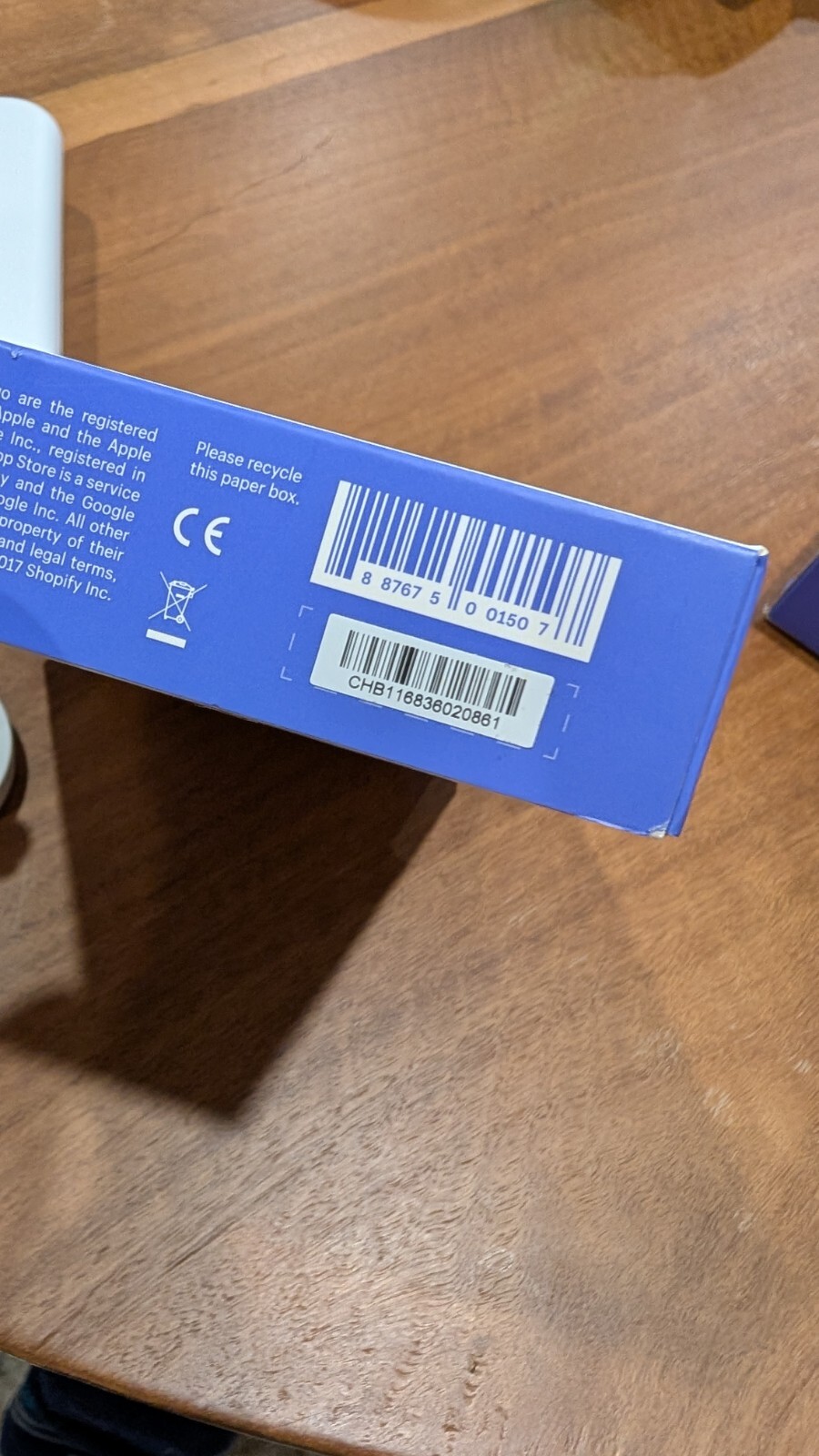 Shopify Chip and Swipe Credit Card Reader White Model S1701 New