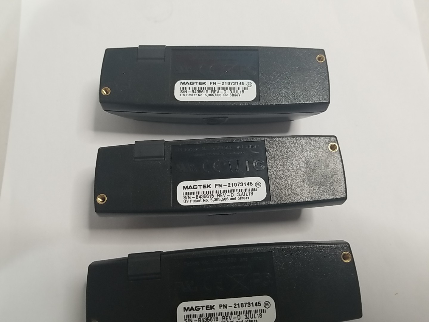 (Lot of 4) Magtek Card Reader Pn – 21073145 Used No Usb