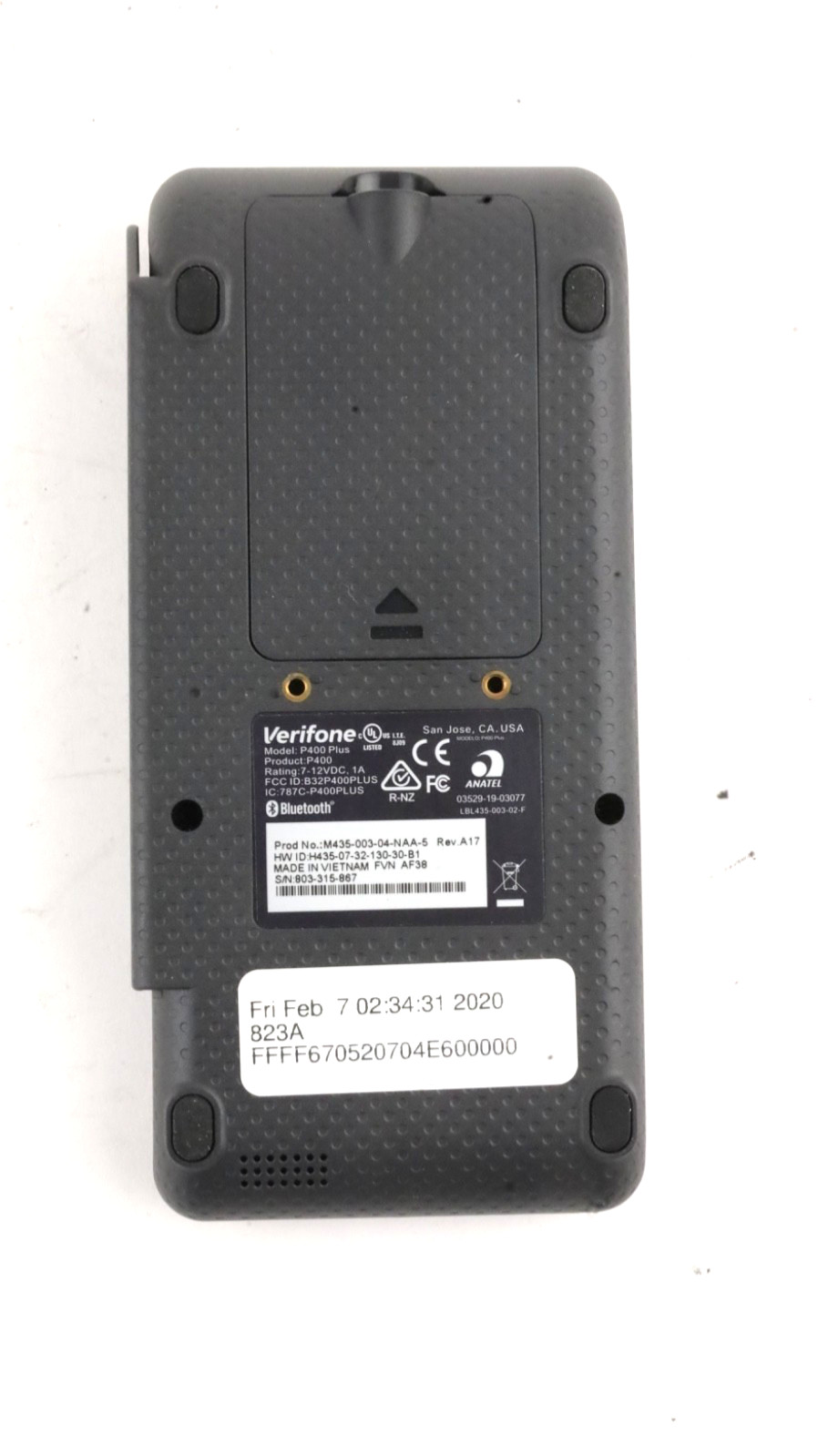 VeriFone P400 Plus PIN Pad (M435-003-04-NAA-5) Used Untested