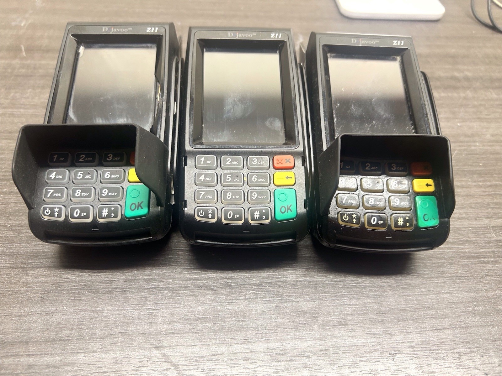 Lot Of 3 DEJAVOO Z11 VEGA3000 Credit and Debit Card Terminal “untested” |#D91