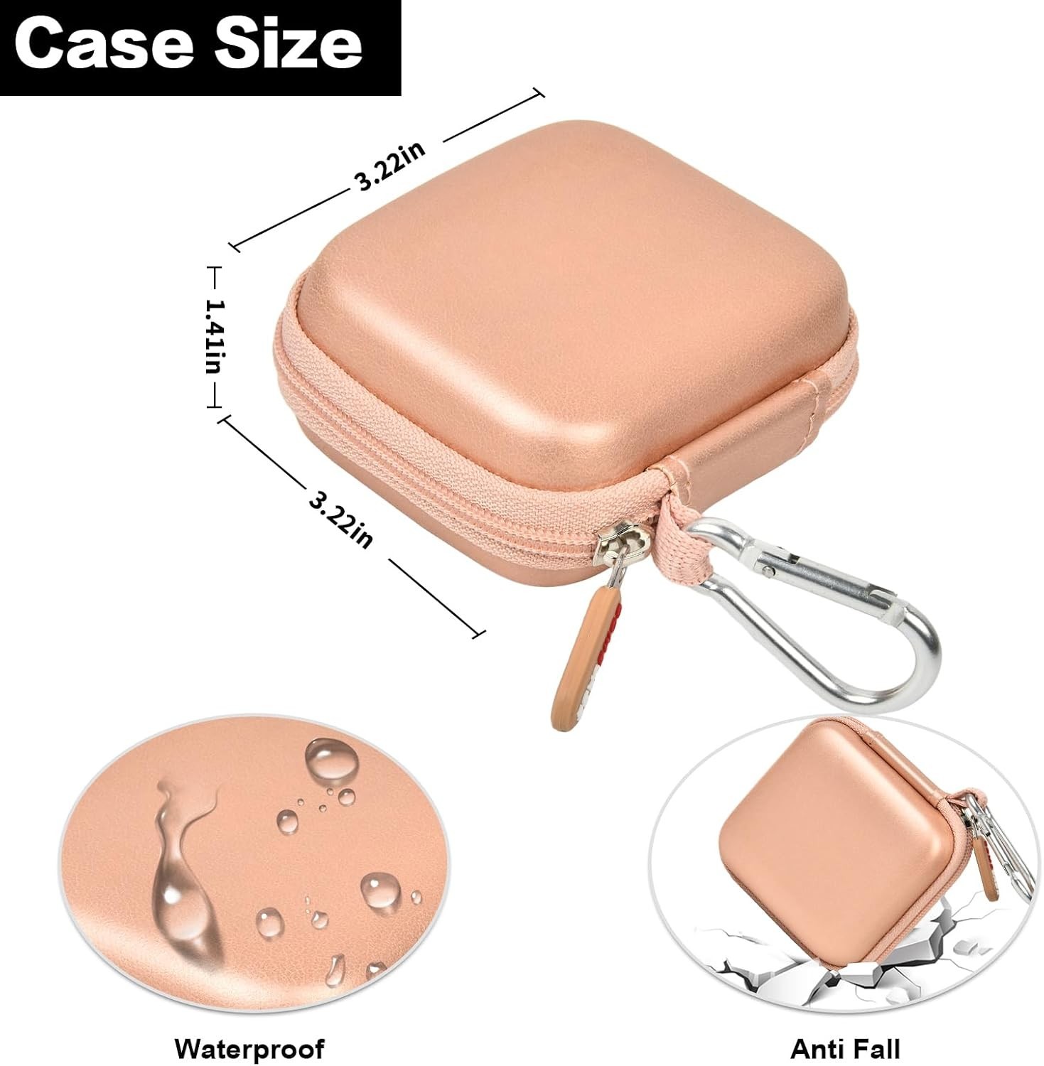 Shockproof Card Reader Case with Carabiner – Travel Ready and Stylish