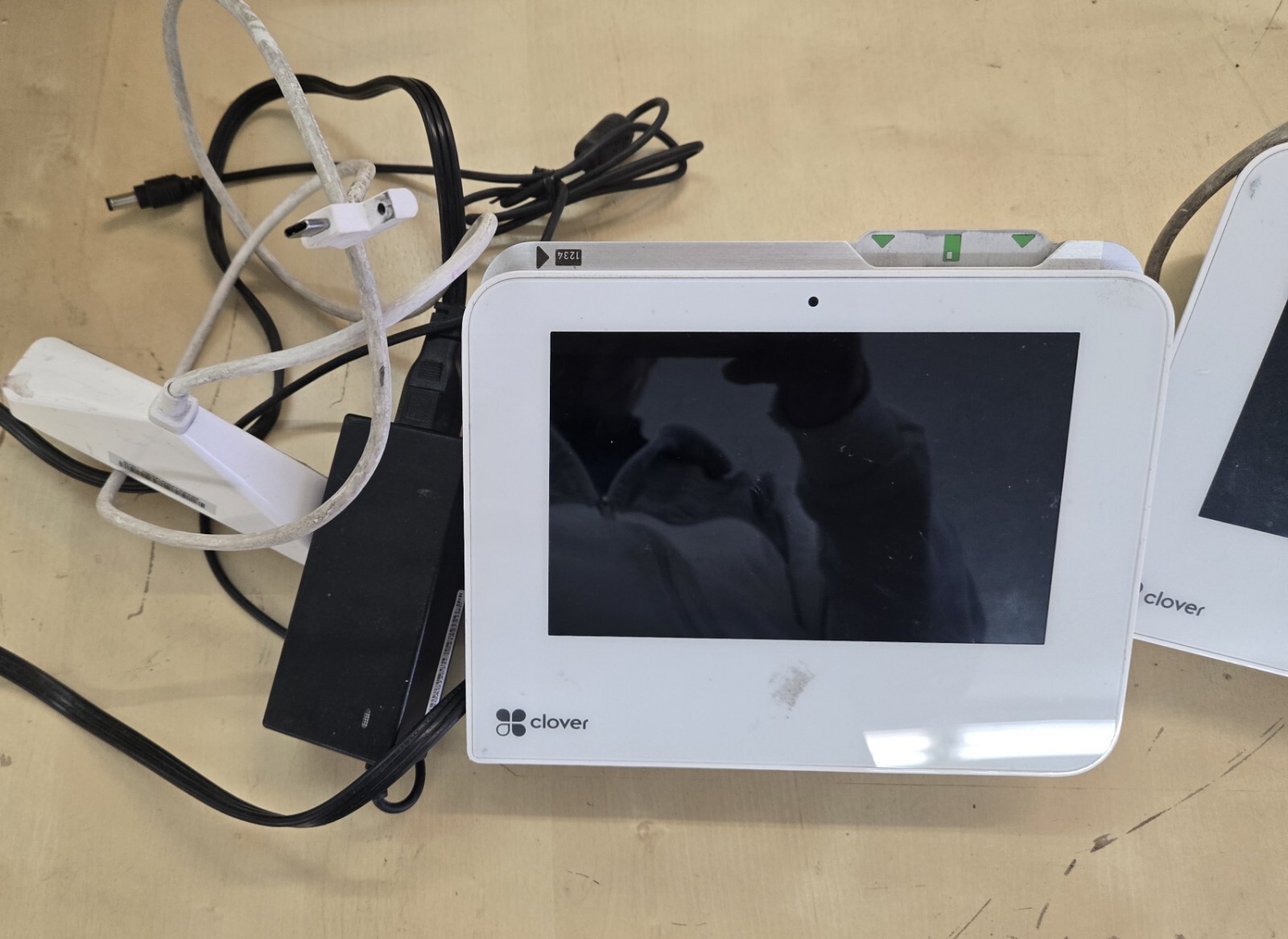Lot of 2 Clover Mini Wifi C300 / POS Point of Sale System w/ Power Supply