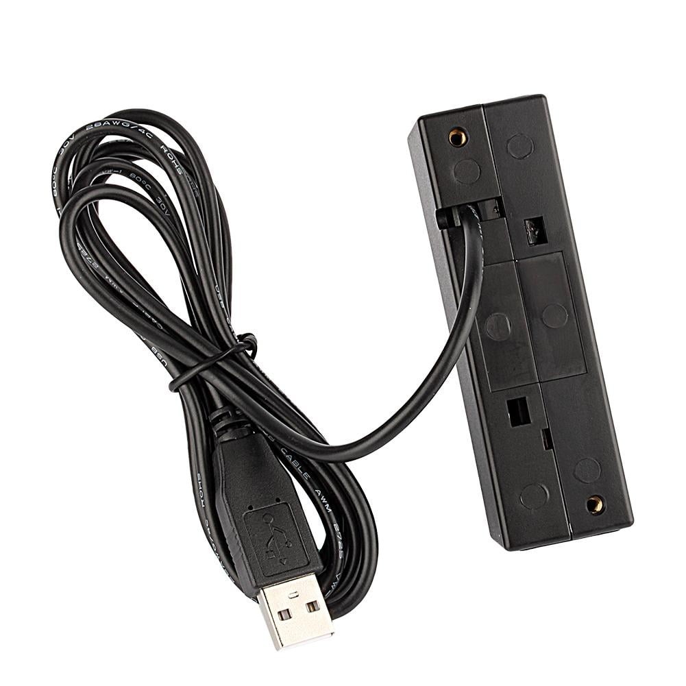 Card Reader USB 3 Tracks Smart Card Reader MSR90 Swipe Magnetic Stripe