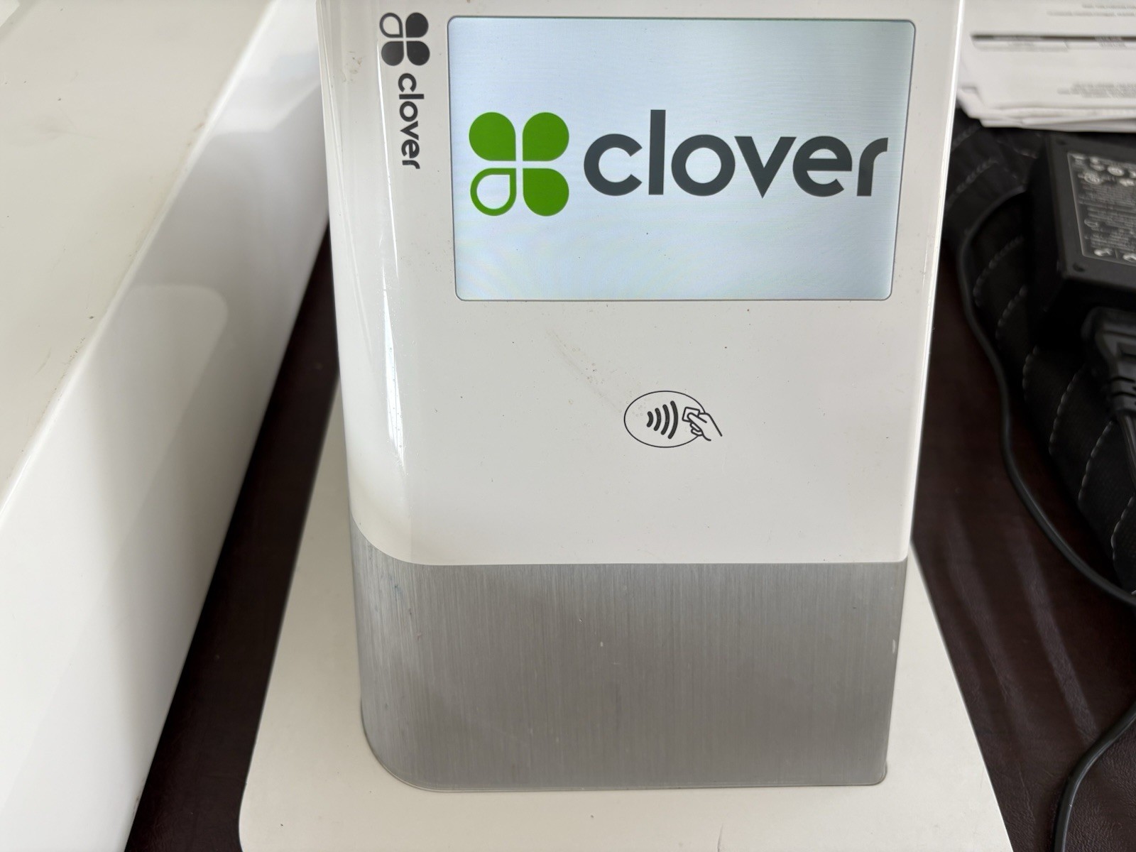 Clover Point of Sale Card Readr + Hub + Wireless + AC Adapter + printer & Cables