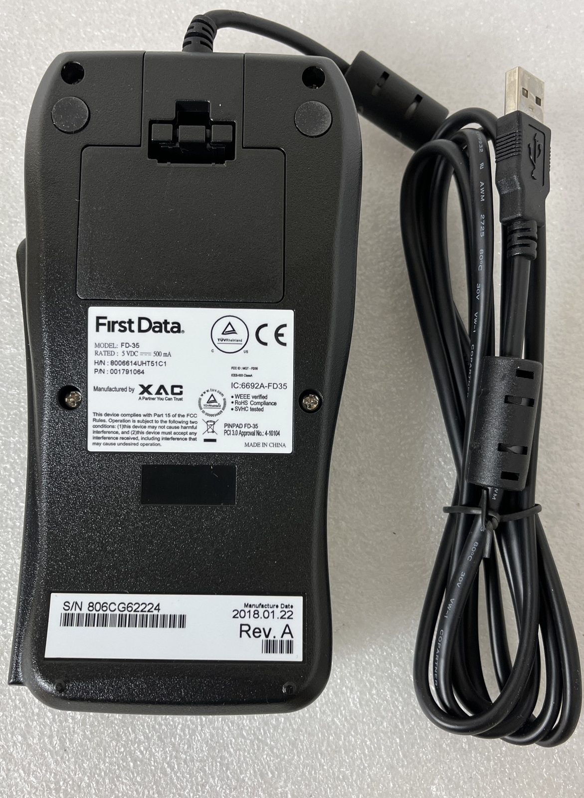 First Data FD35 Hardwired PIN PAD