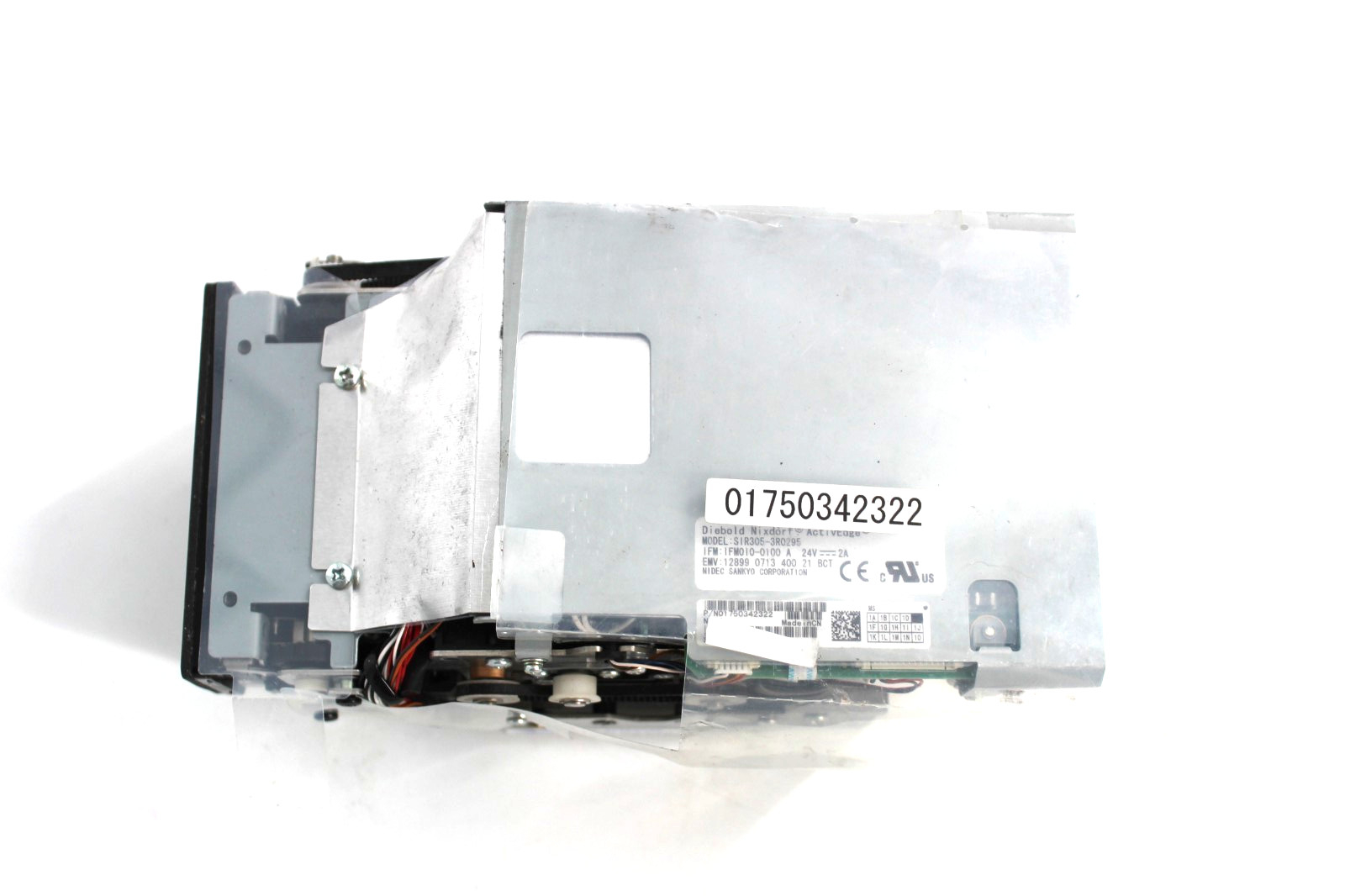 Wincor Nixdorf NIDEC SANKYO Card Reader SIR305-3R0295 PN: 1750342322