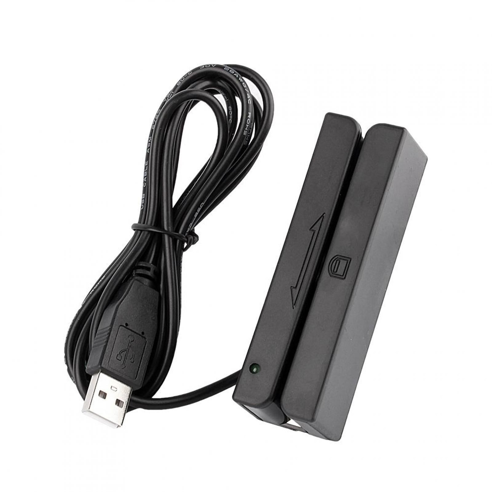 Card Reader USB 3 Tracks Smart Card Reader MSR90 Swipe Magnetic Stripe