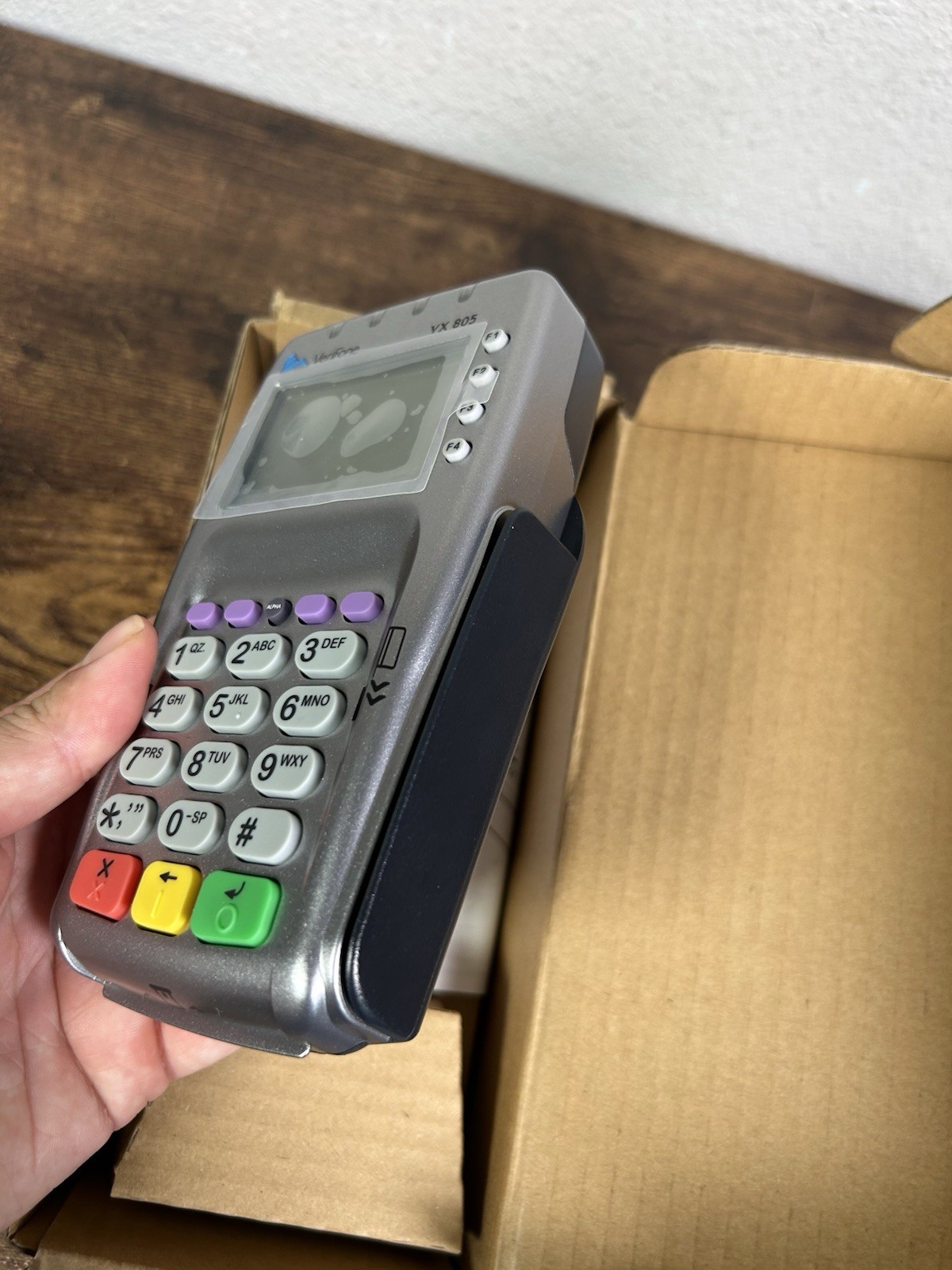 VeriFone VX805 CTLS Pin Pad Tamper Chip/Card Reader –