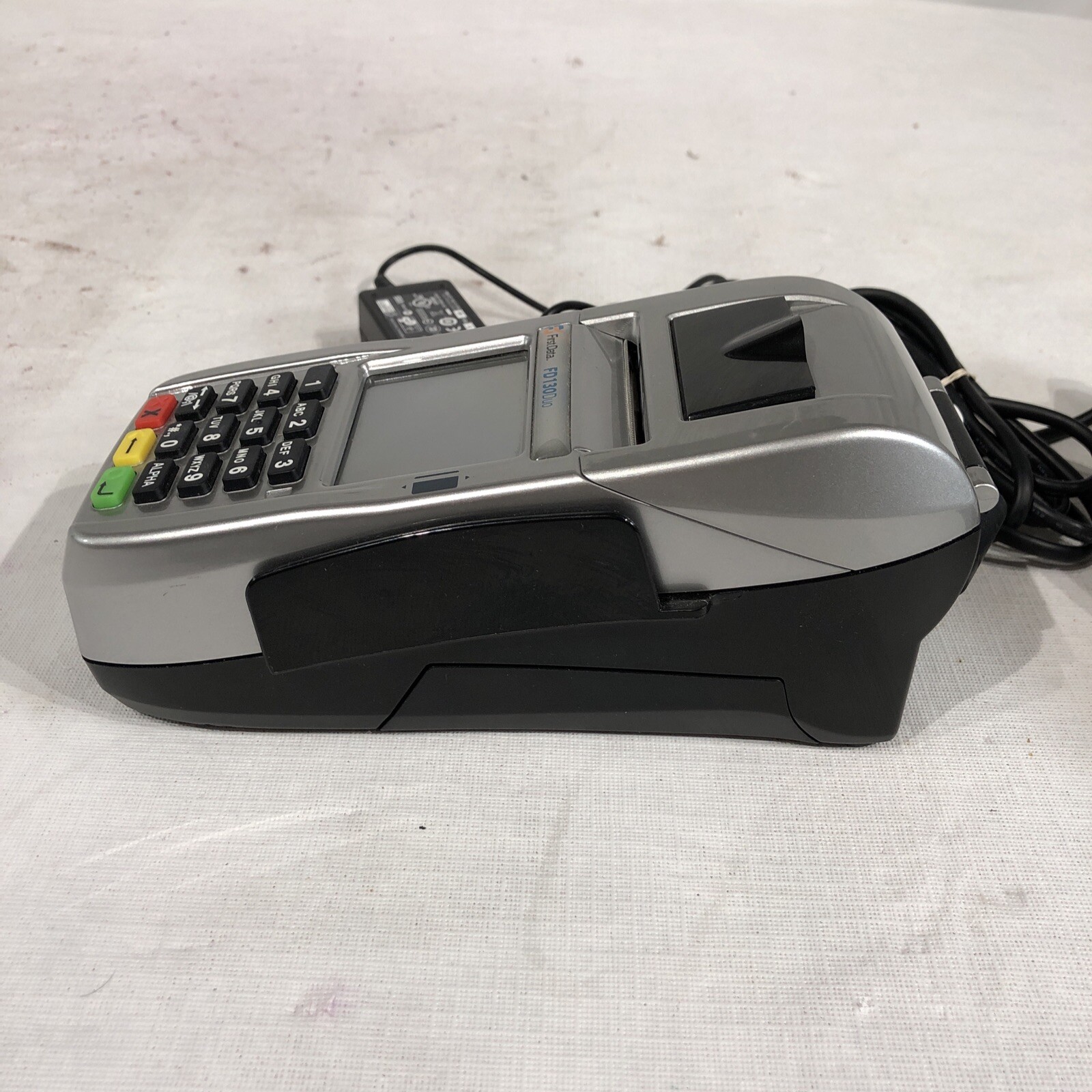First Data FD130 Credit Card Machine And Auxiliary Pin Pad FD35 Used.