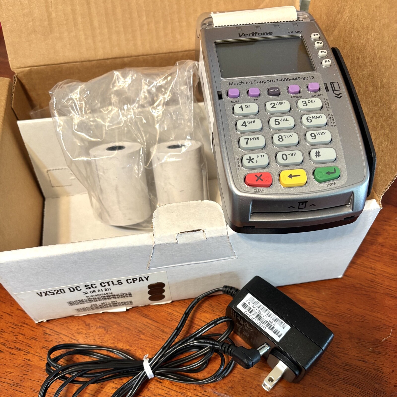 Verifone VX520 VX 520 Credit Card Machine Terminal Reader – Works