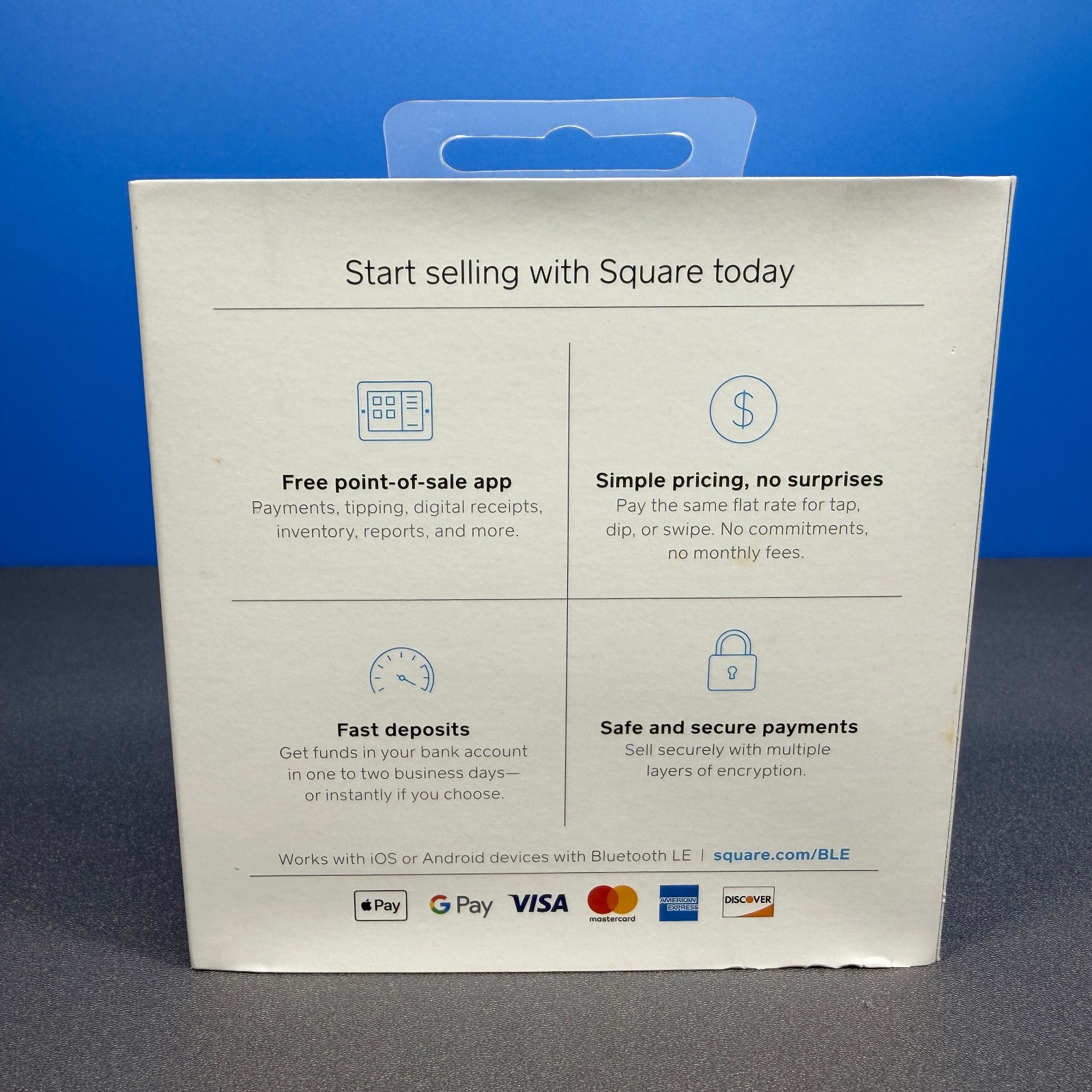 SQUARE CREDIT CARD READER FOR CONTACTLESS + CHIP + MAGSTRIPE TERMINAL NEW SEALED