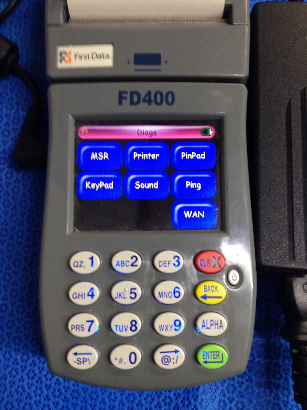 First Data FD 400 Credit Card Machine