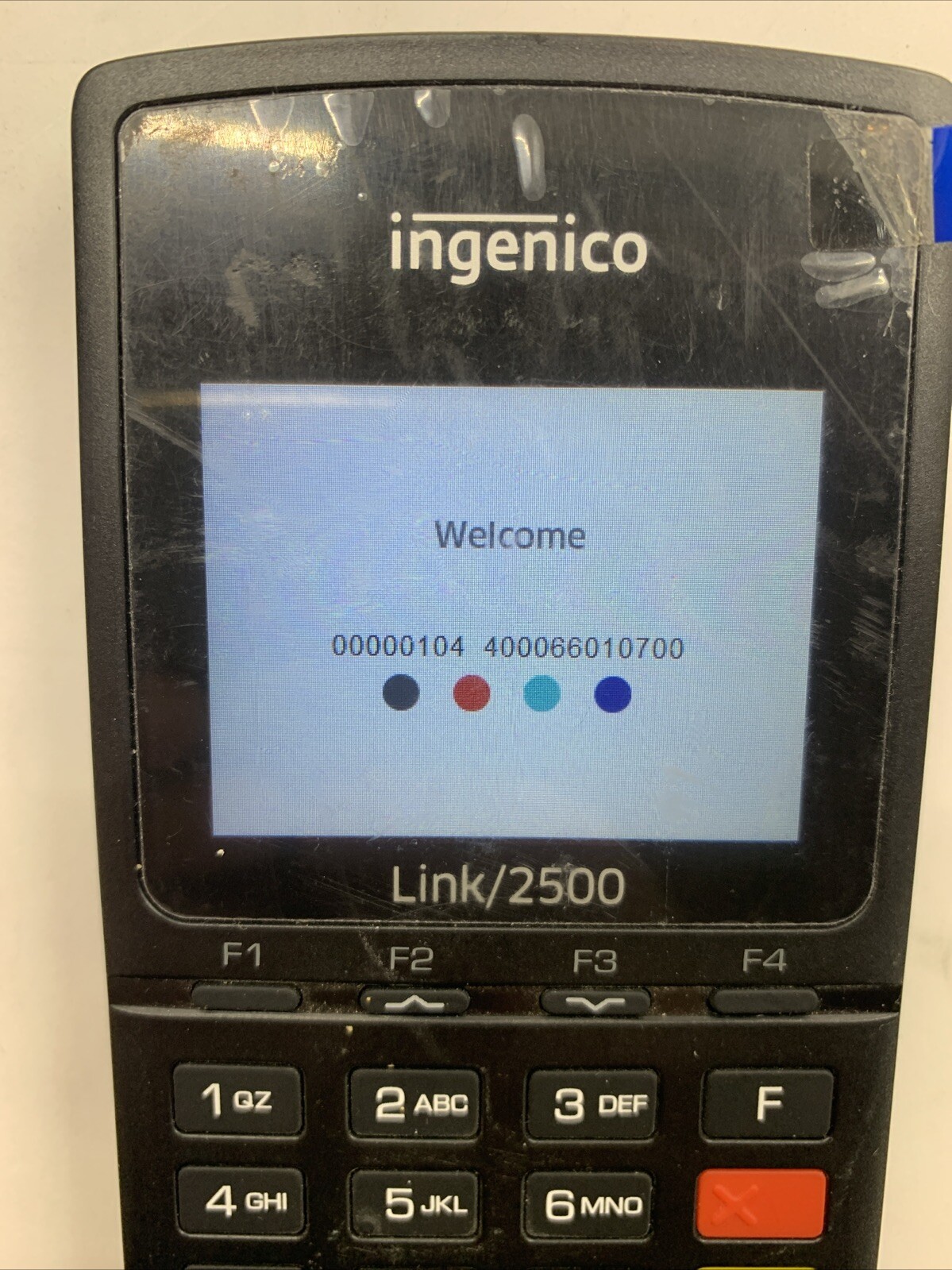 Ingenico Link 2500 Payment Card Reader Terminal Sold As Is