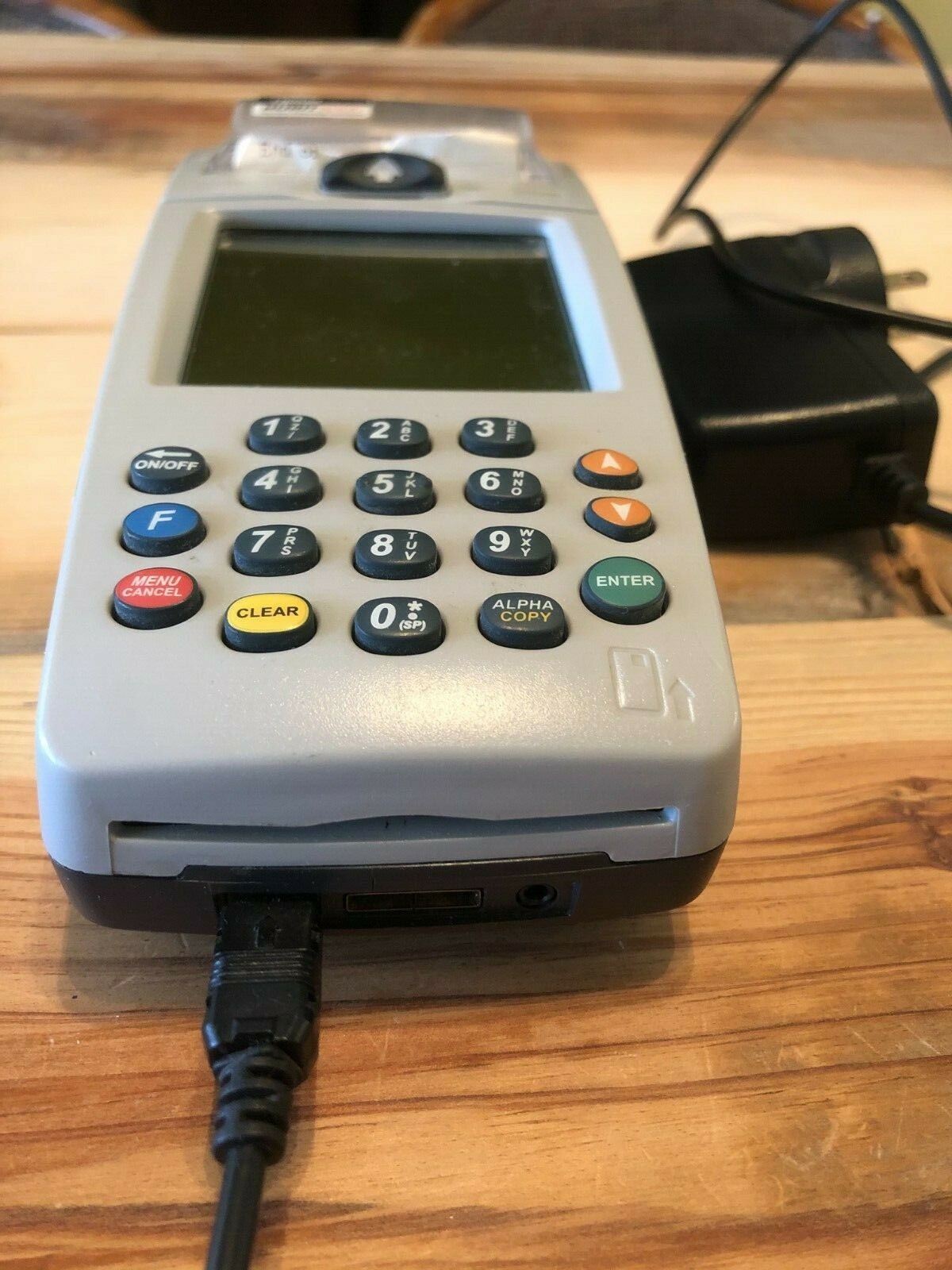 Lipman Nurit 8000 Point Of Sale Credit/Debit Card Terminal with Outlet Plug-In
