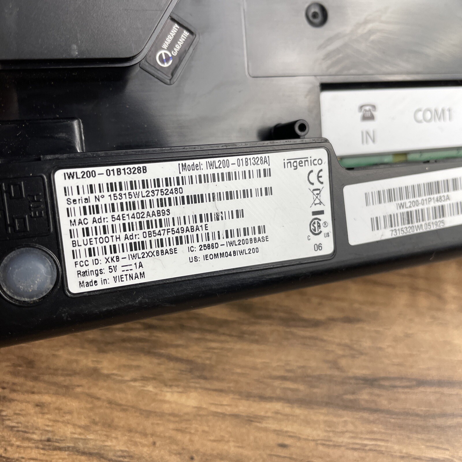INGENICO IWL200 Charging Base IWL220 IWL250 IWl255 Bluetooth Ethernet🔆lot Of 2