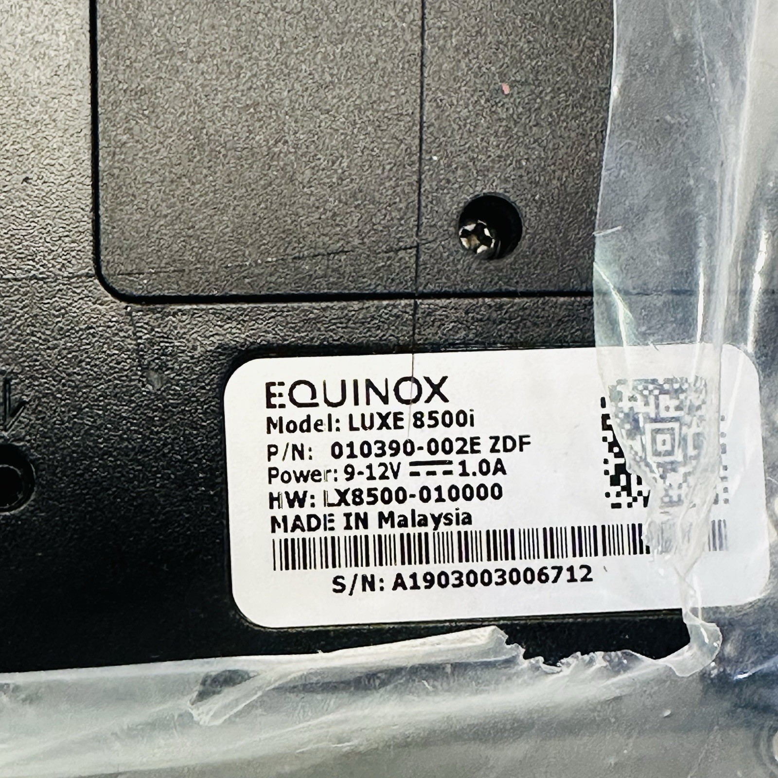 Equinox Luxe 8500i Transaction Terminal Touch Screen 010390-002E ZDF