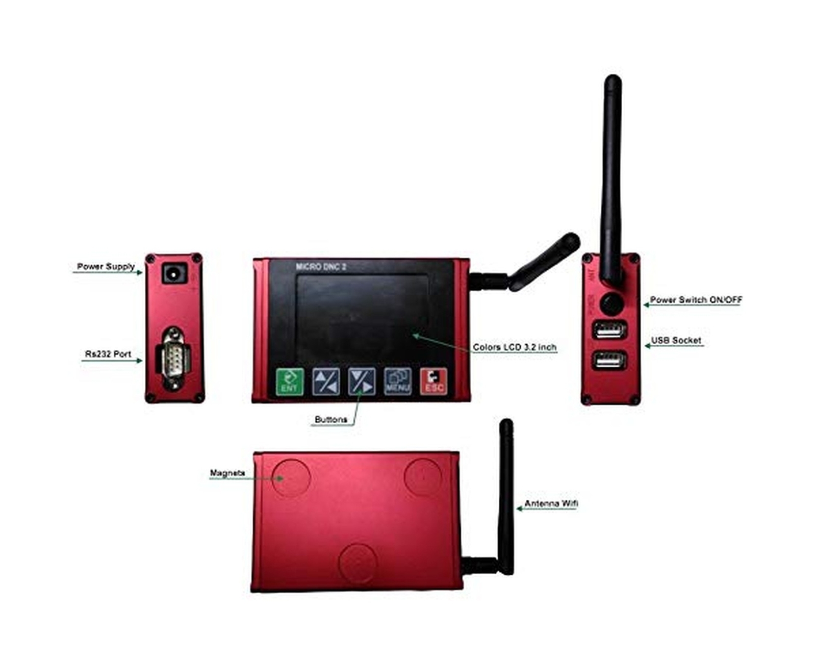 RS 232 to USB Reader. Drip Feeder.
