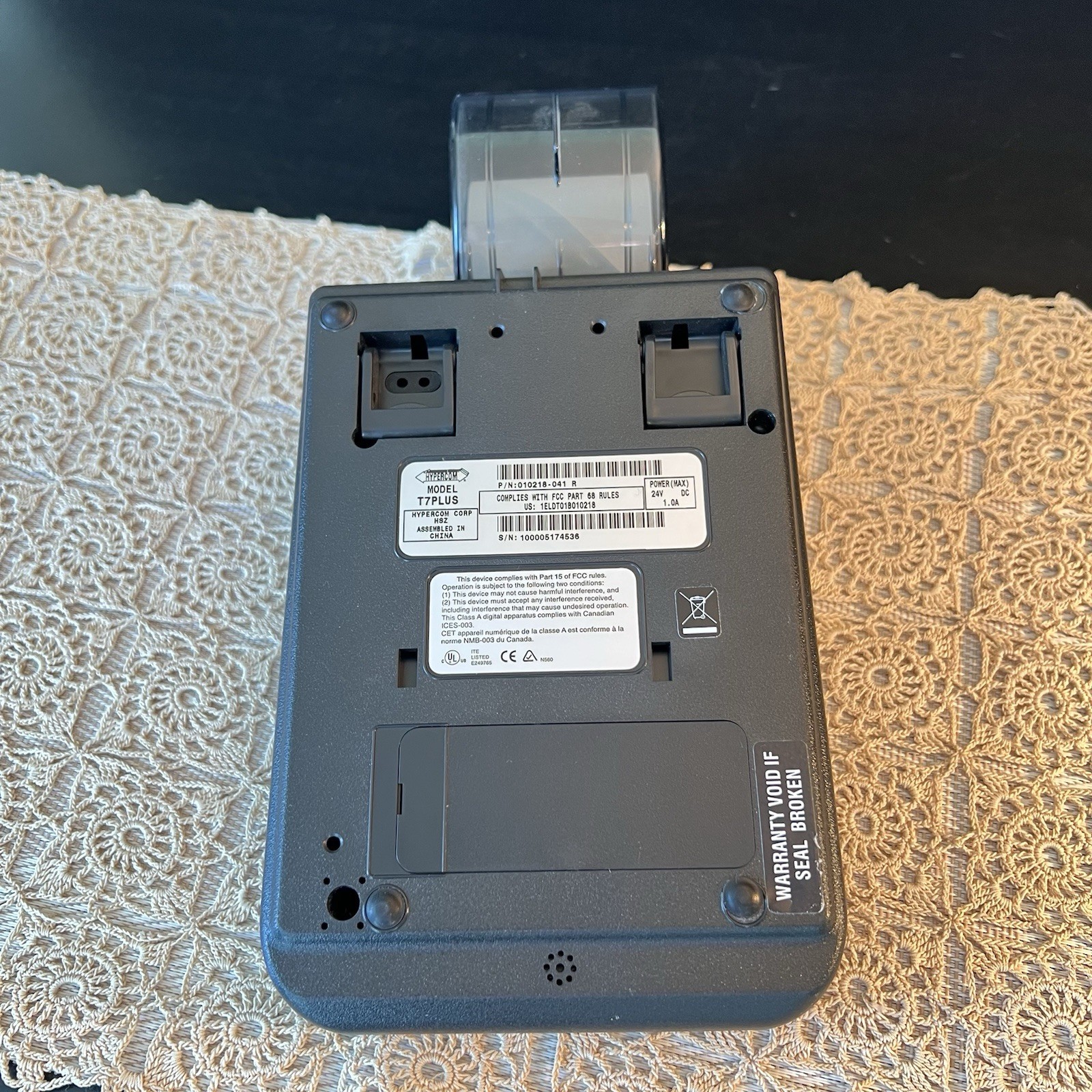 Hypercom Credit Card Terminal Reader Machine T7Plus POS PIN *FOR PARTS ONLY*