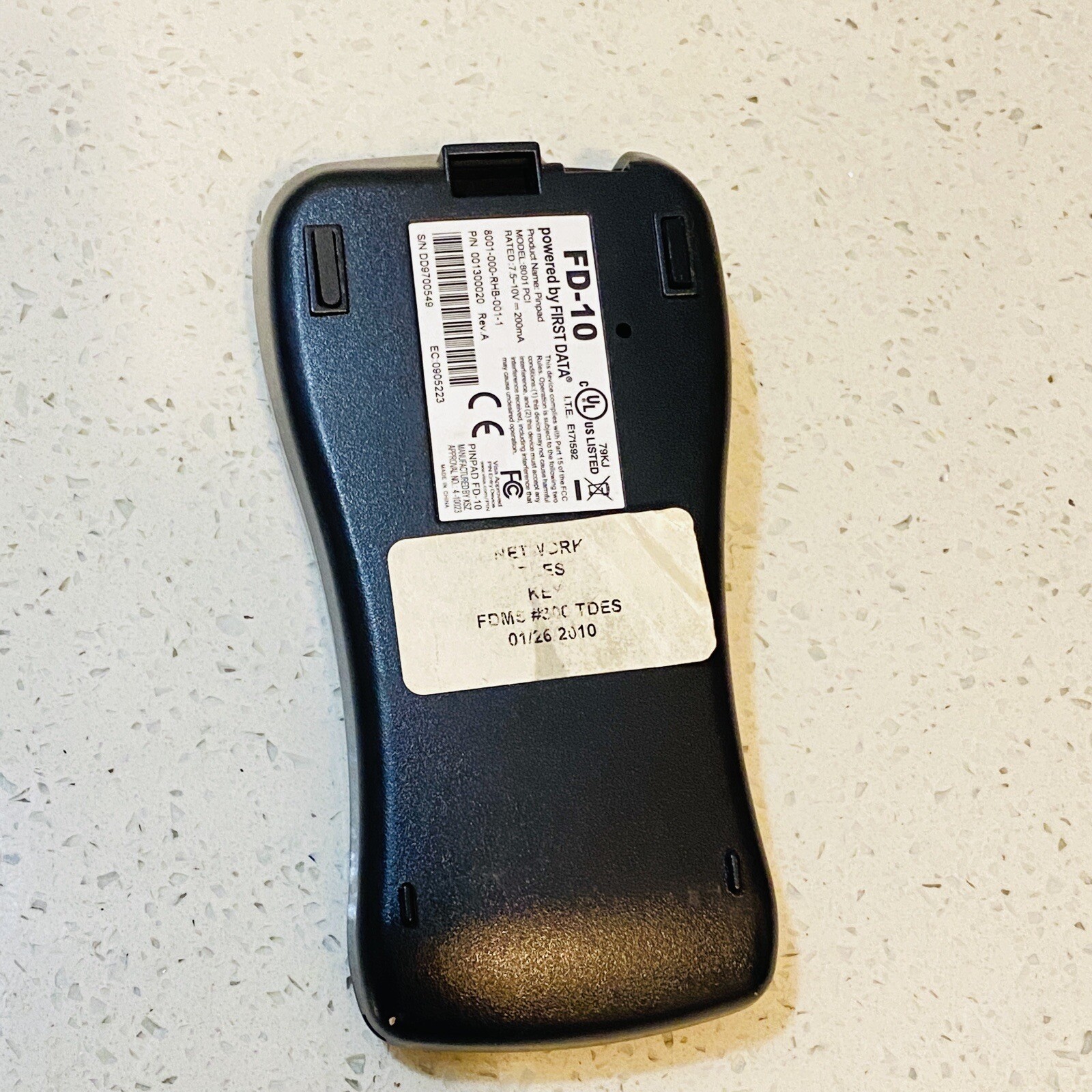 First Data FD-10C Pin Pad Credit Card Terminal Reader
