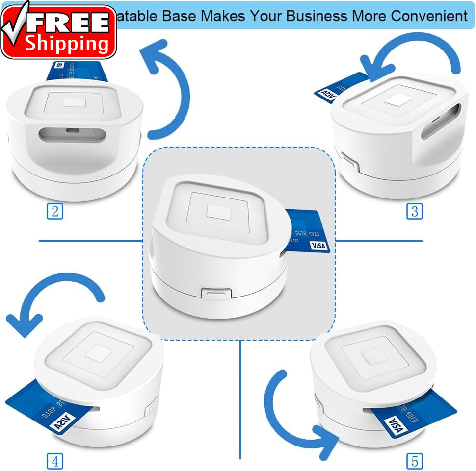 Dock for Square Reader – Compatible with 1St and 2Nd Generation Square Reader, E
