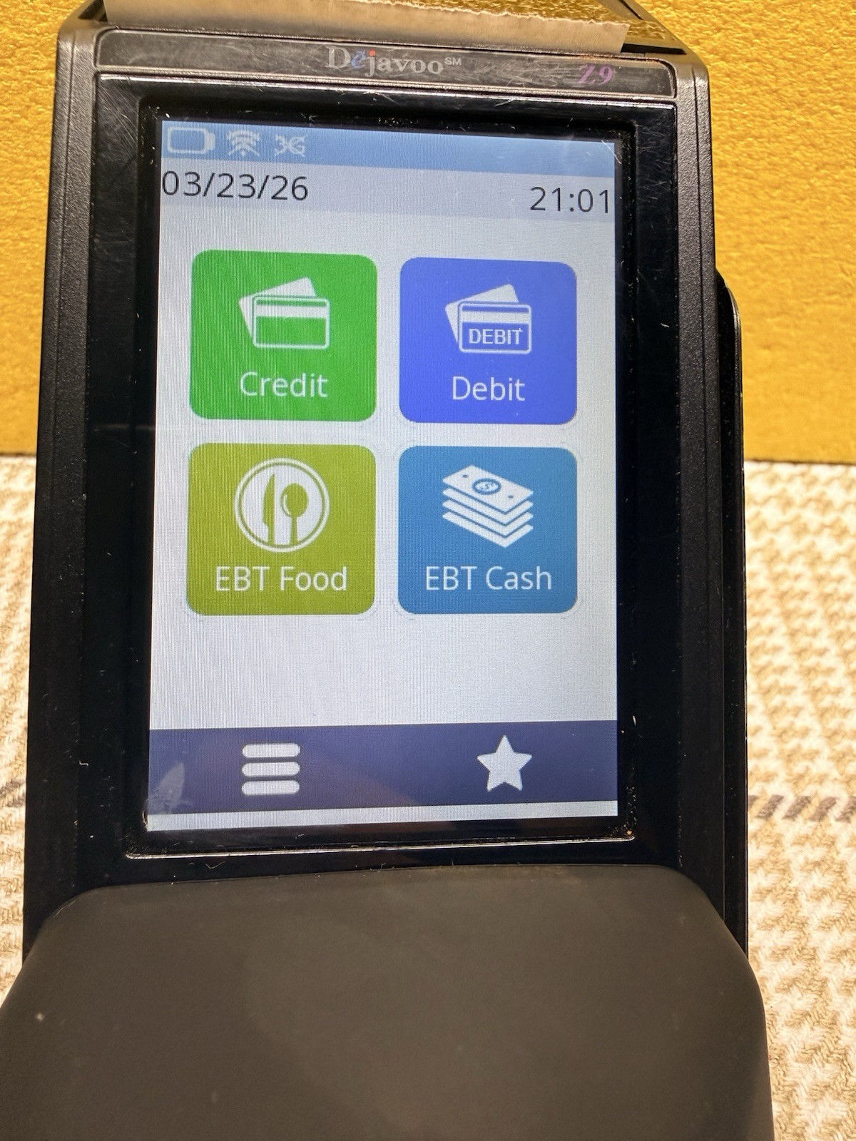 DEJAVOO Z9 VEGA3000 Credit Card Terminal v1.4