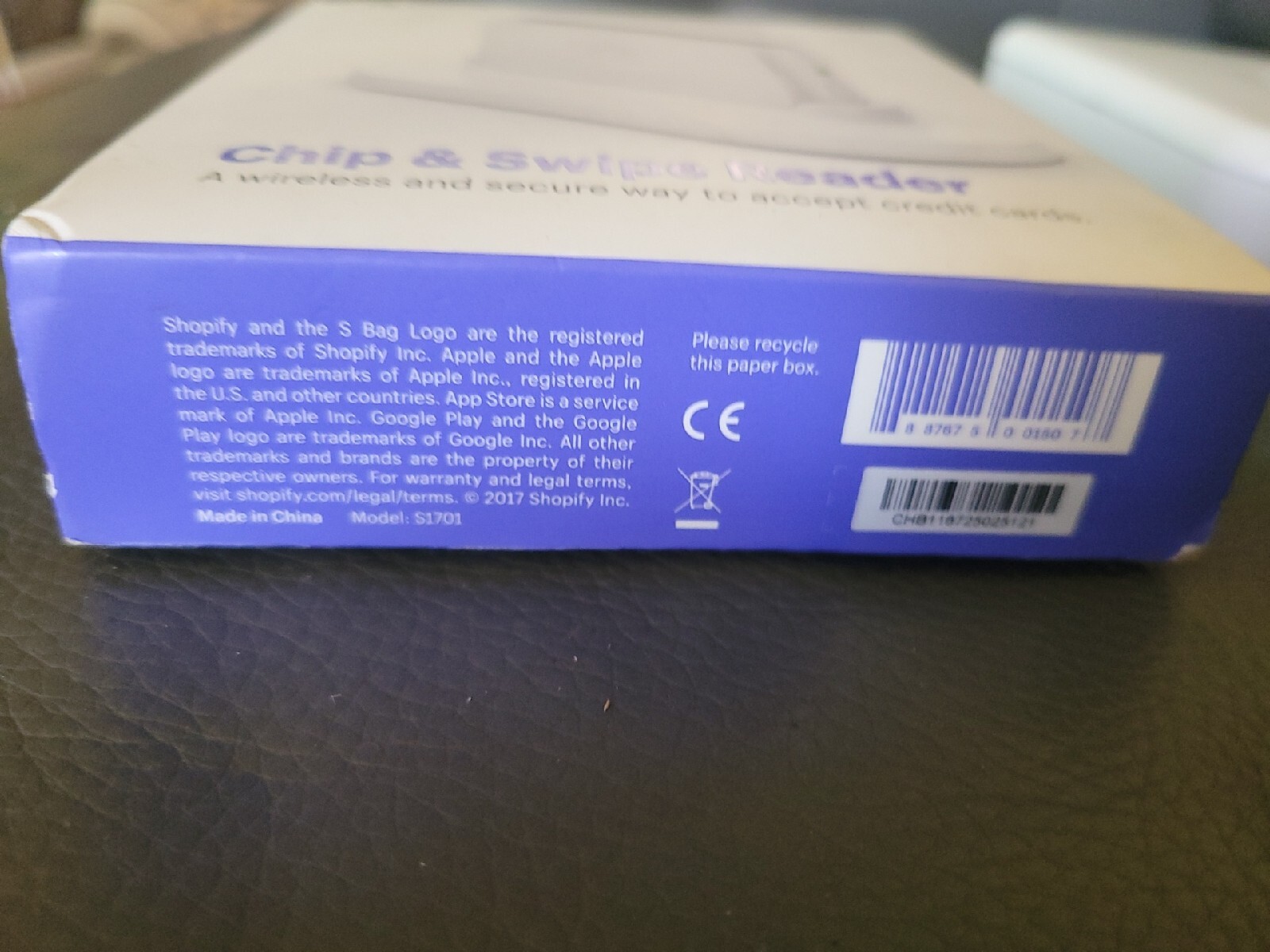 Shopify Chip and Swipe Reader White – S1701
