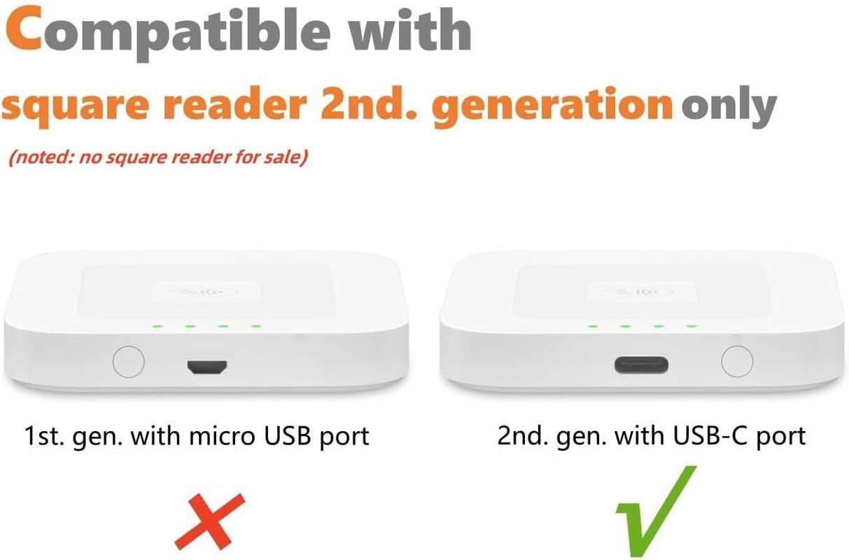 Square Dock for Square Reader 2Nd Generation, Holder Stand for Square Card Reade