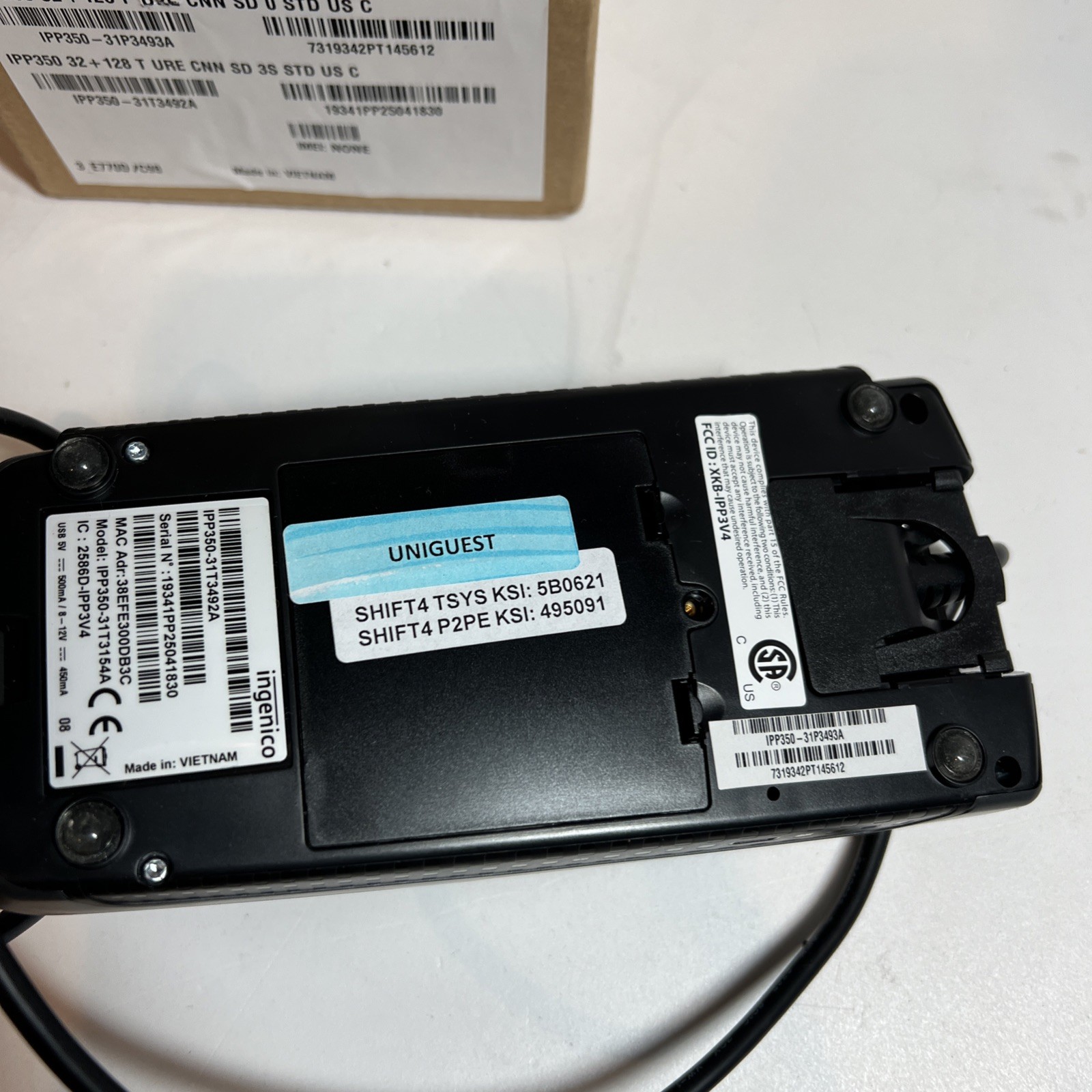 Ingenico IPP 350 USB Credit Card Terminal